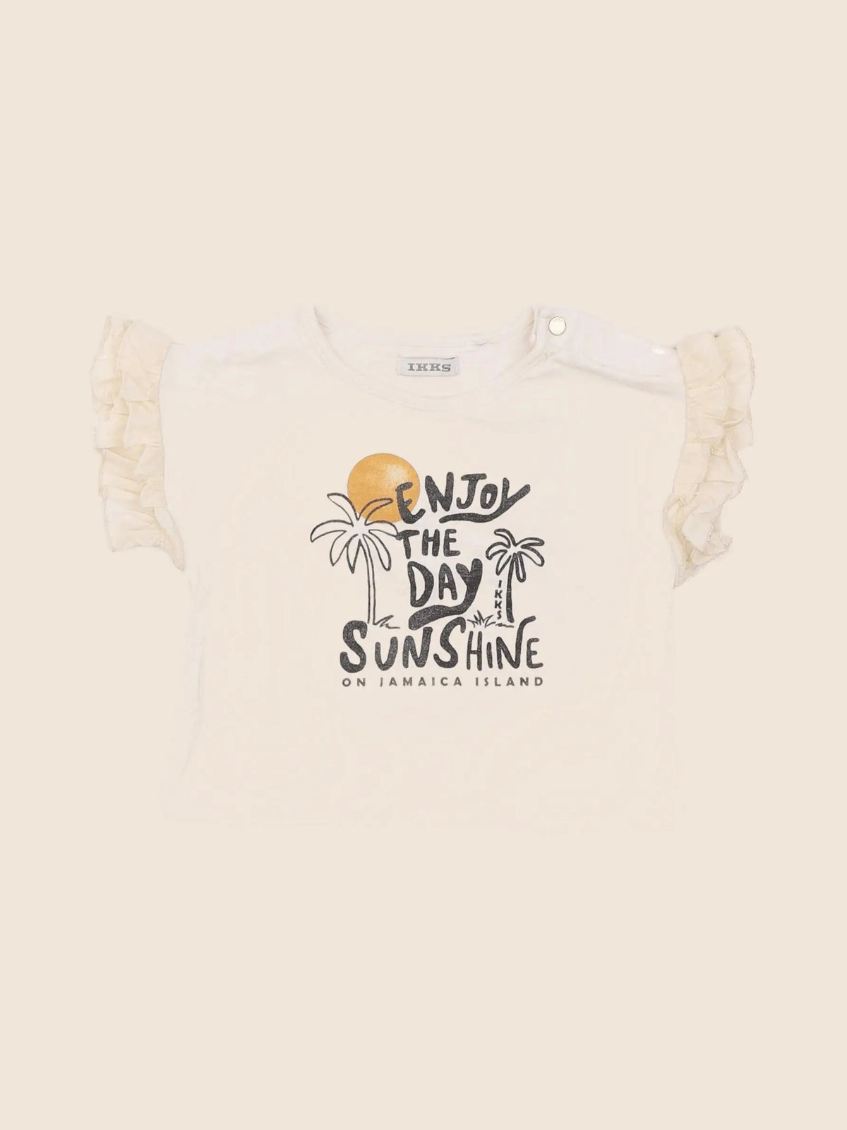 IKKS - tee-shirt beige - 12 mois