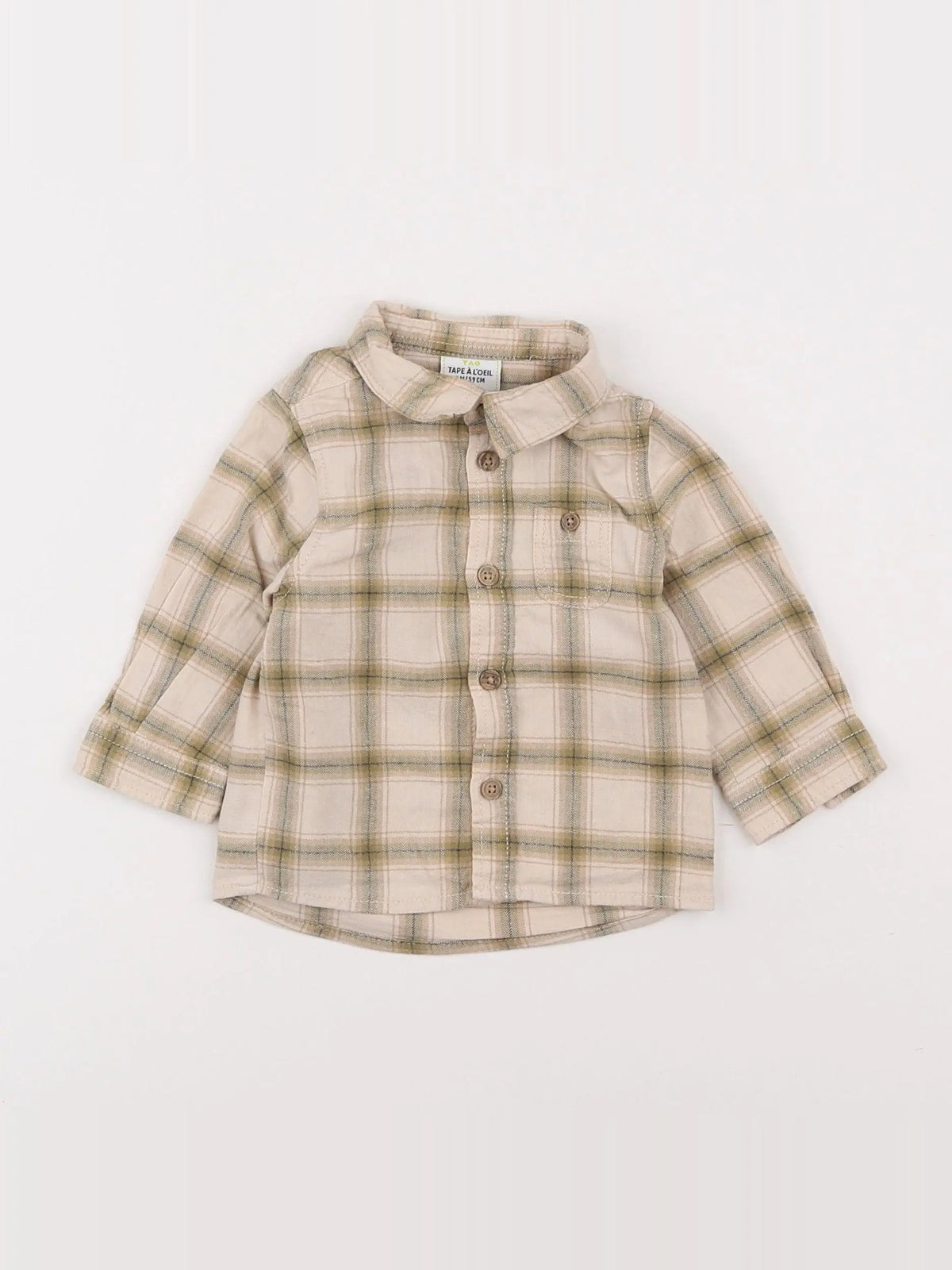 Tape à l'oeil - chemise beige - 3 mois