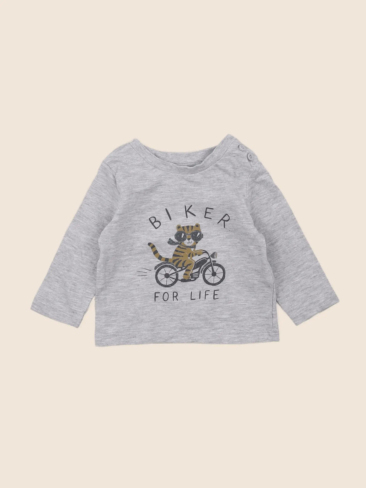Vertbaudet - tee-shirt gris - 3 mois