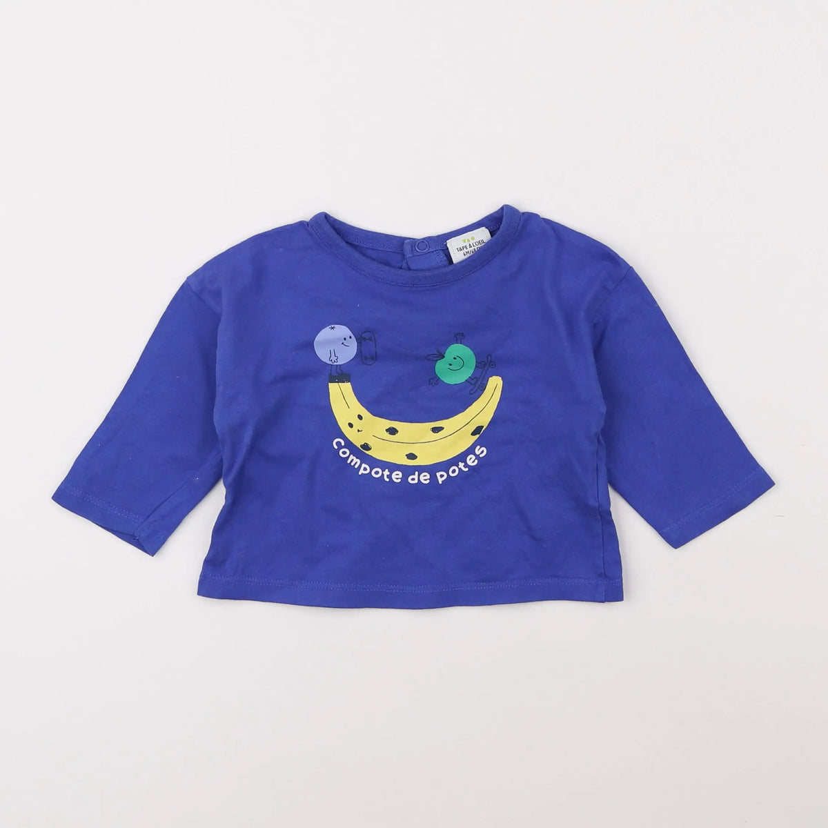 Tape à l'oeil - tee-shirt bleu - 6 mois