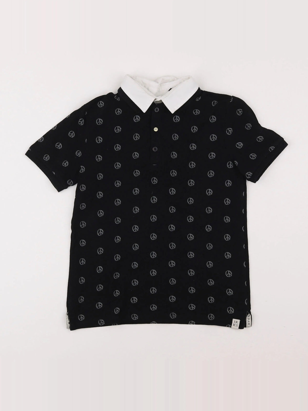 IKKS - polo noir - 10 ans