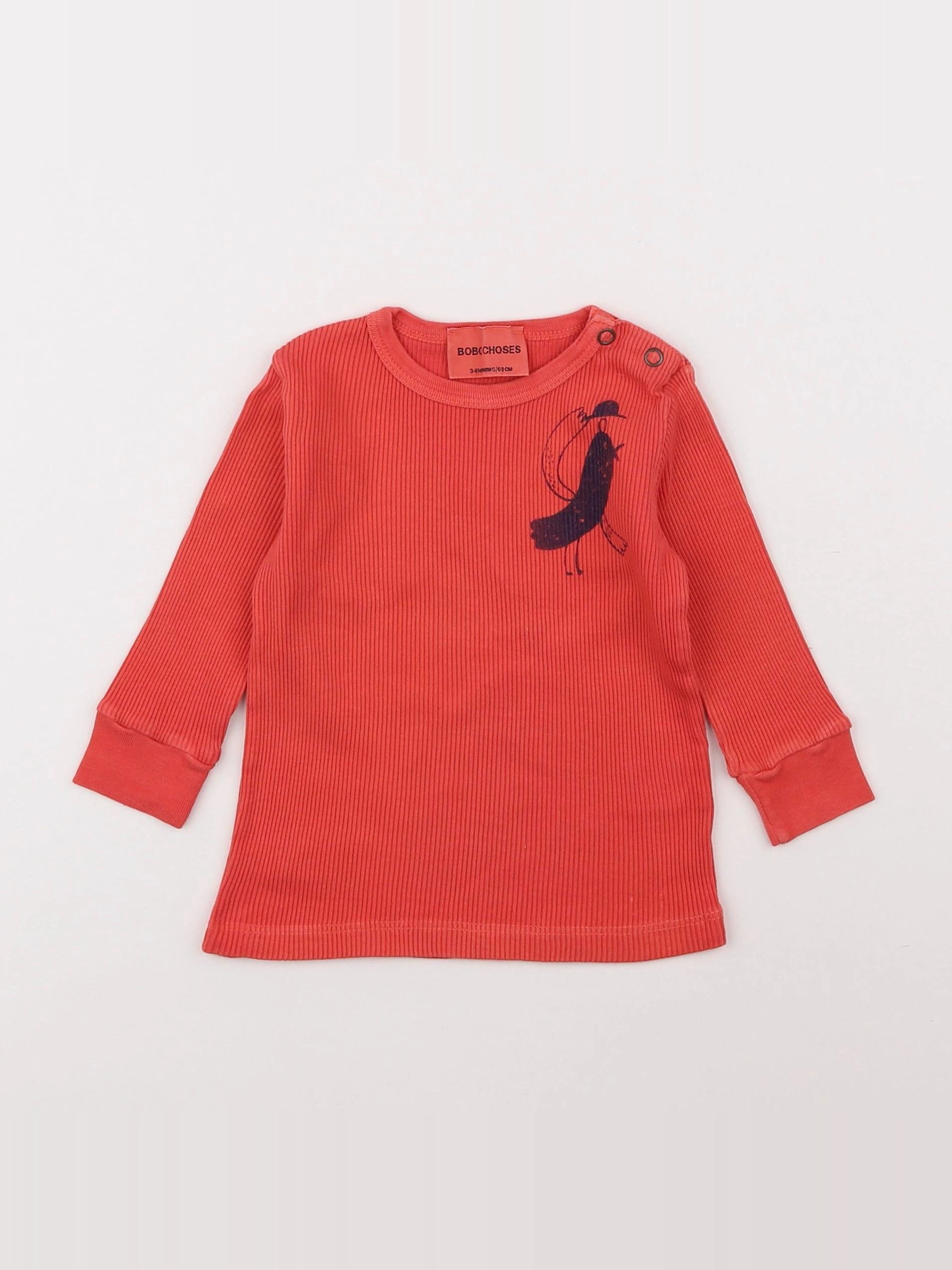 Bobo Choses - tee-shirt rouge - 3/6 mois