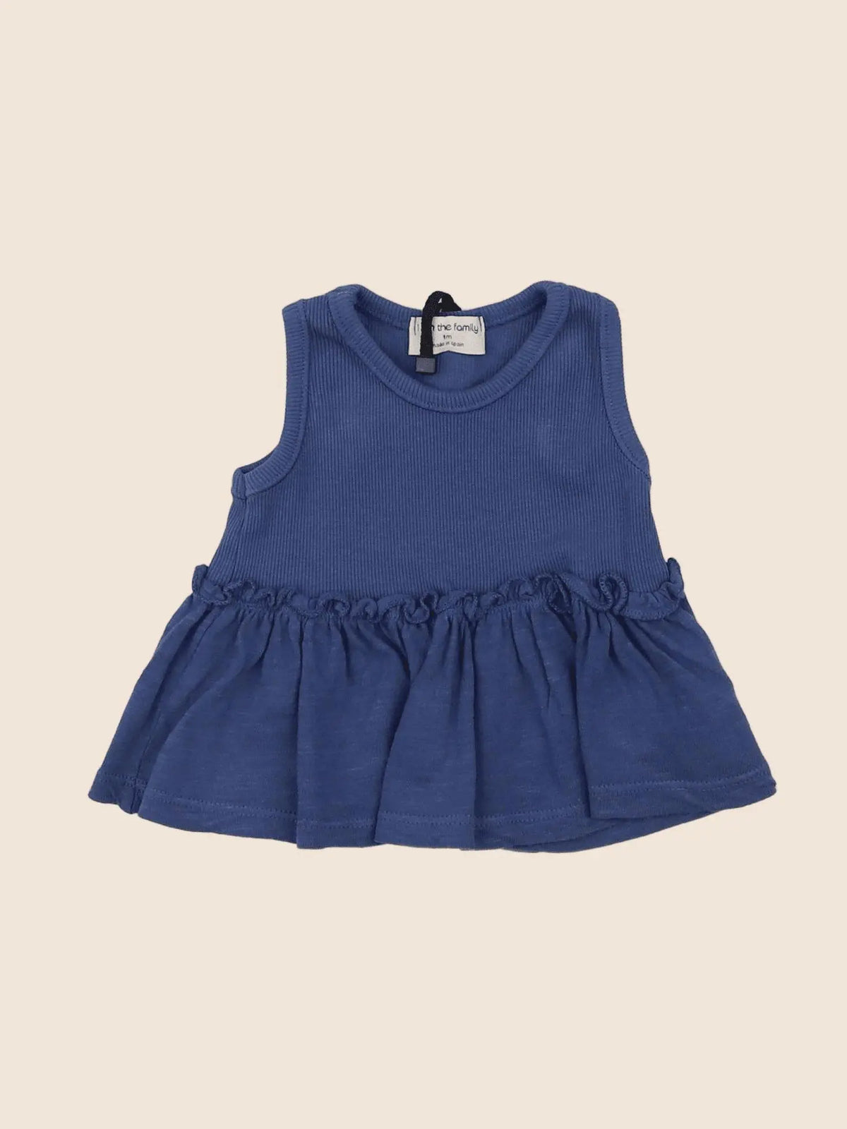 1+ In the family - robe bleu - 1 mois