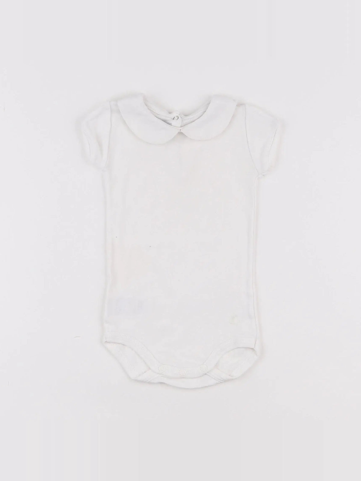 Petit Bateau - body à col beige - 3 mois