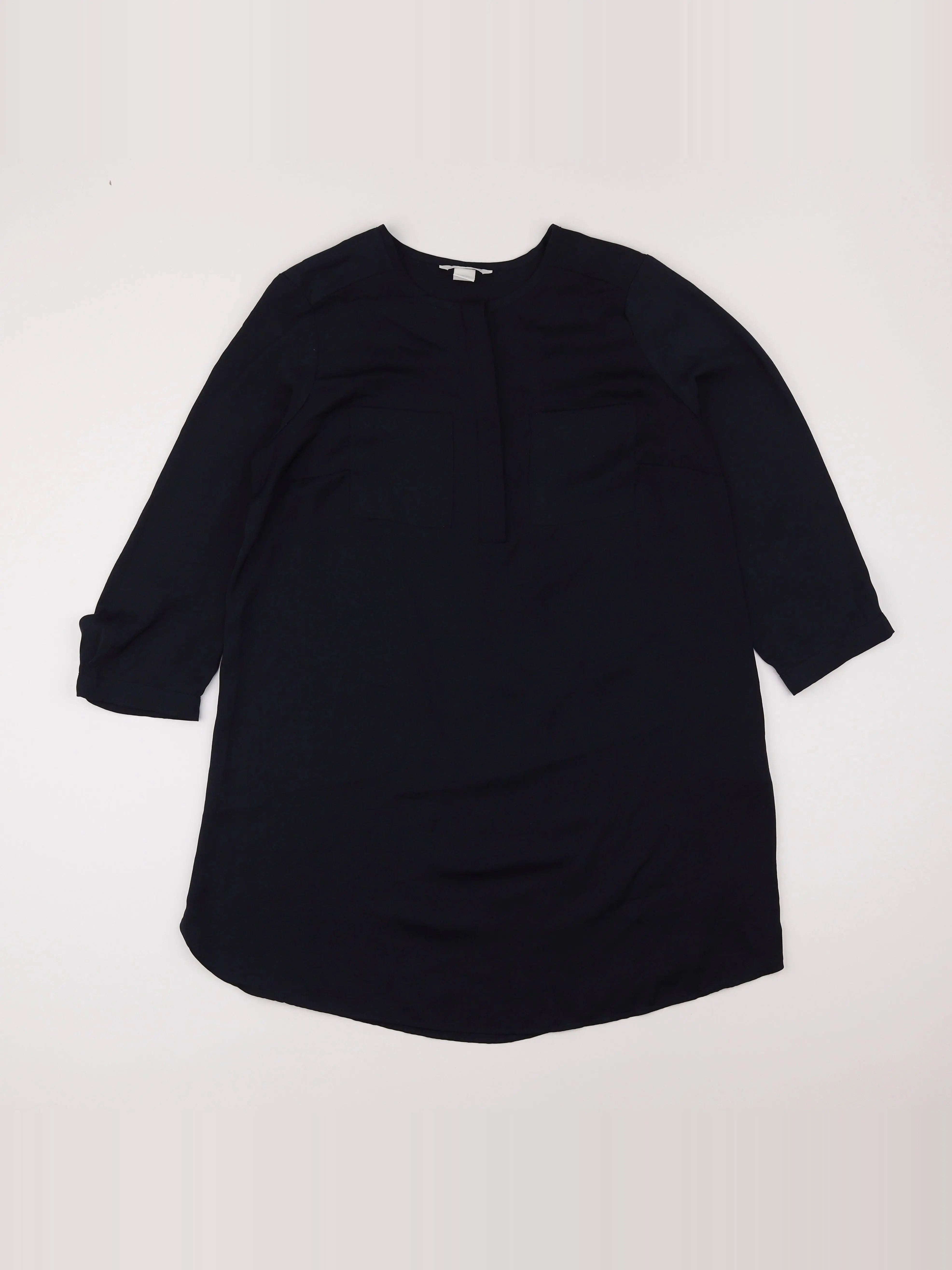 H&M - blouse grossesse bleu - m