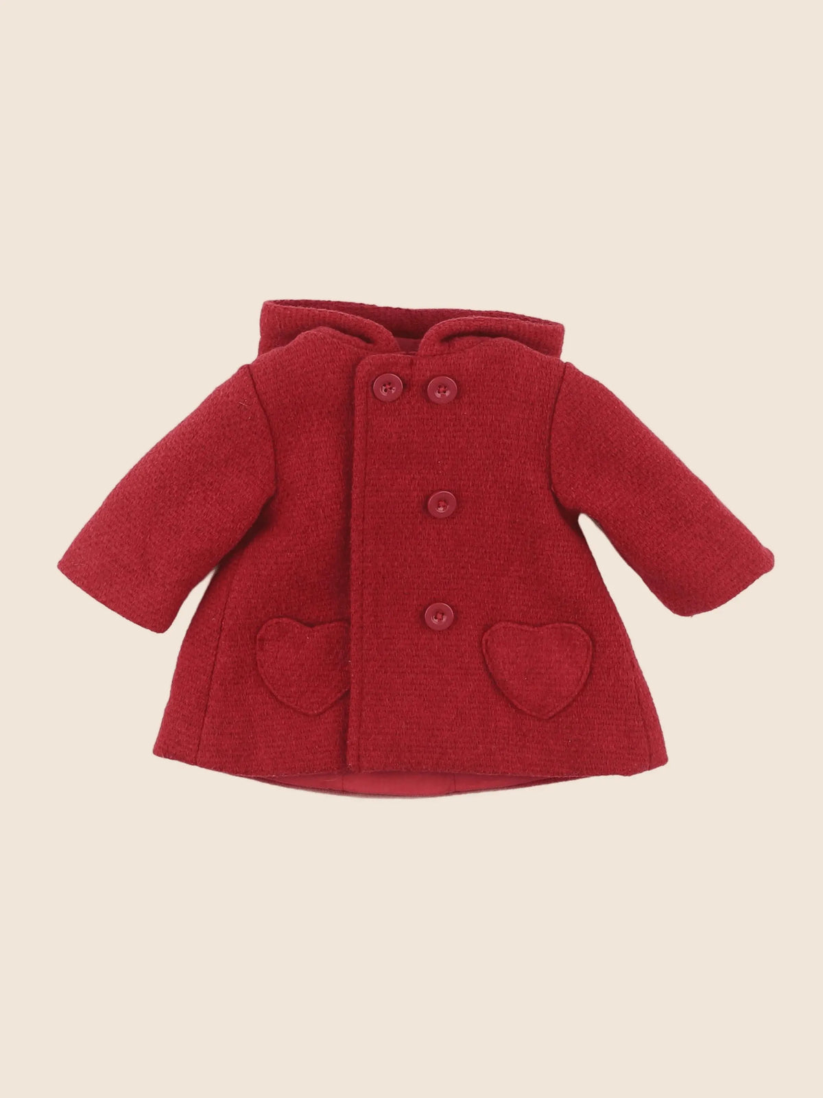 Vertbaudet - manteau rouge - 3 mois
