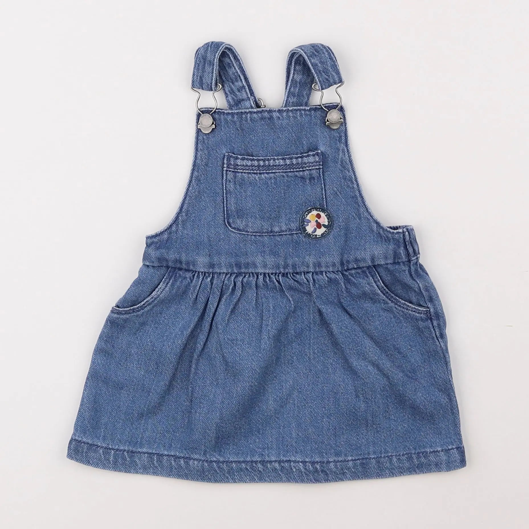 Vertbaudet - robe bleu - 12 mois