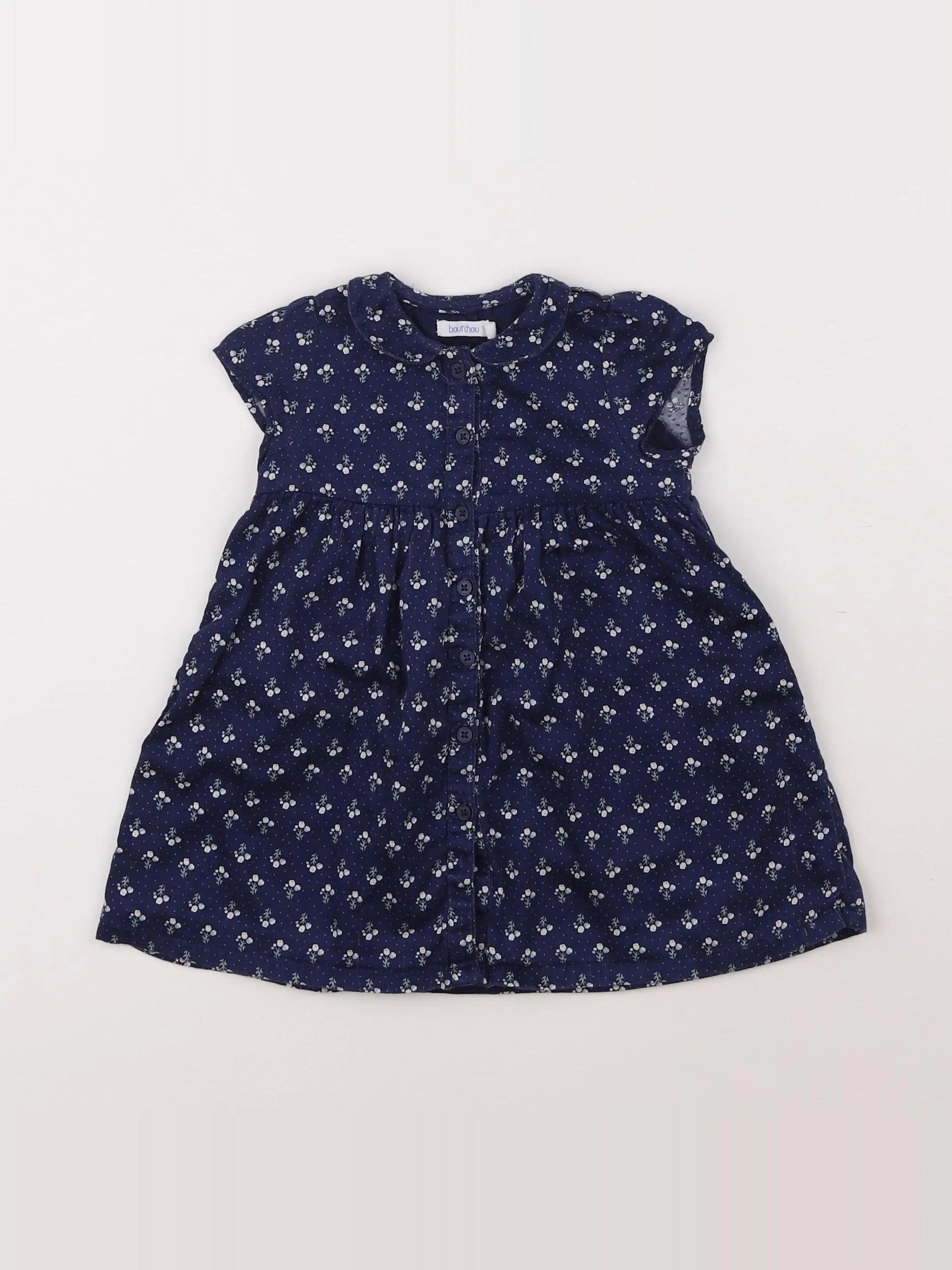 Boutchou - robe bleu - 6 mois