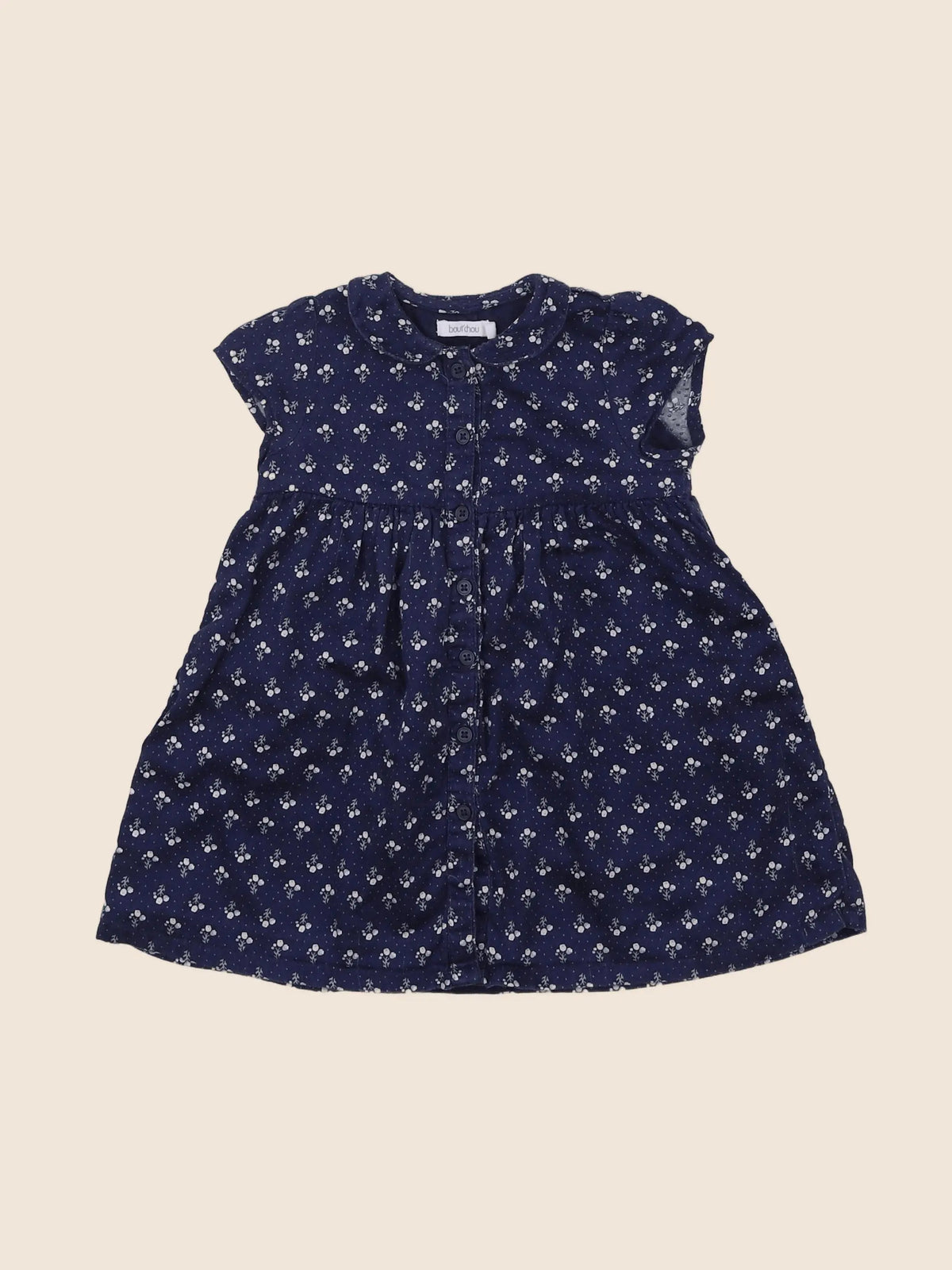 Boutchou - robe bleu - 6 mois
