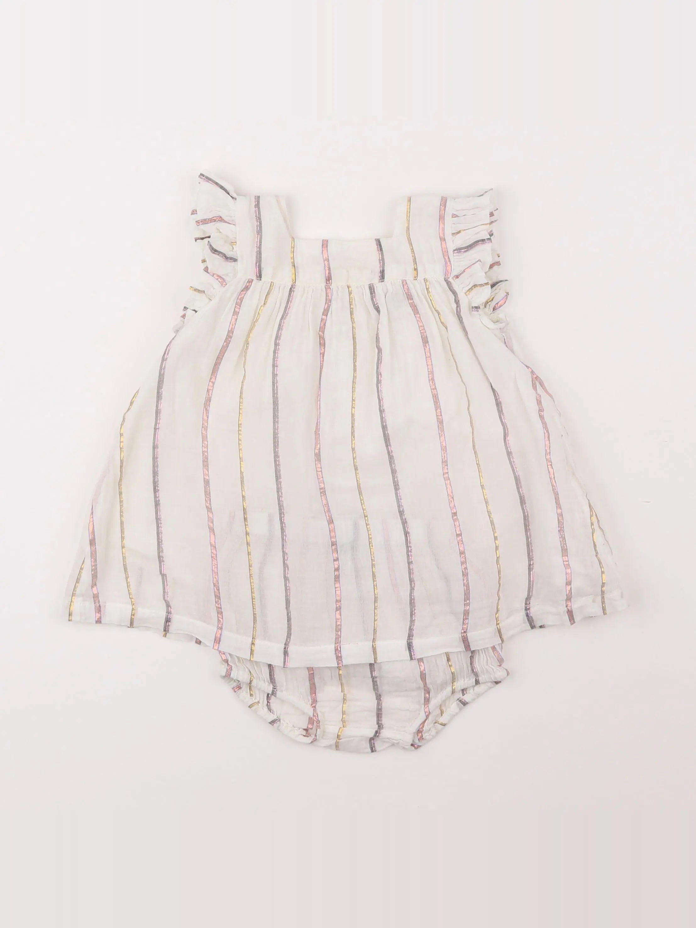 Bonton - robe blanc - 6 mois