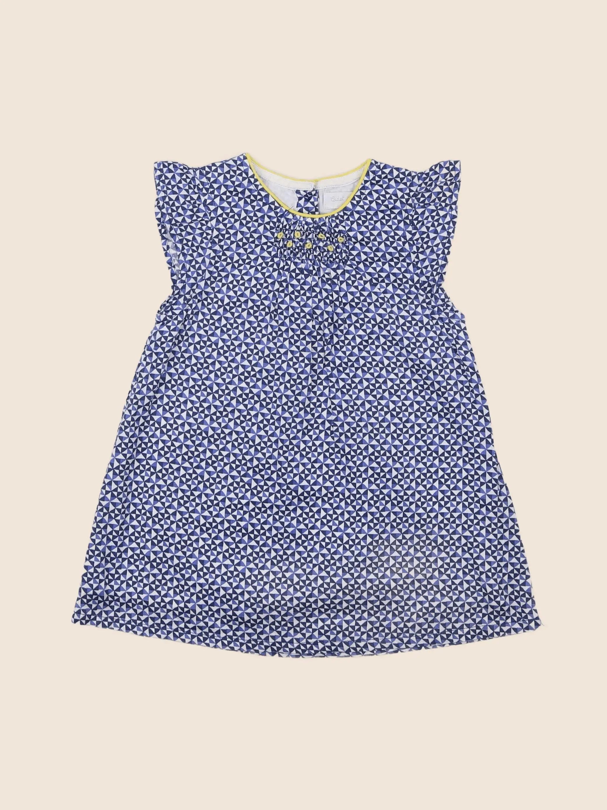 Cadet Rousselle - robe bleu - 12 mois