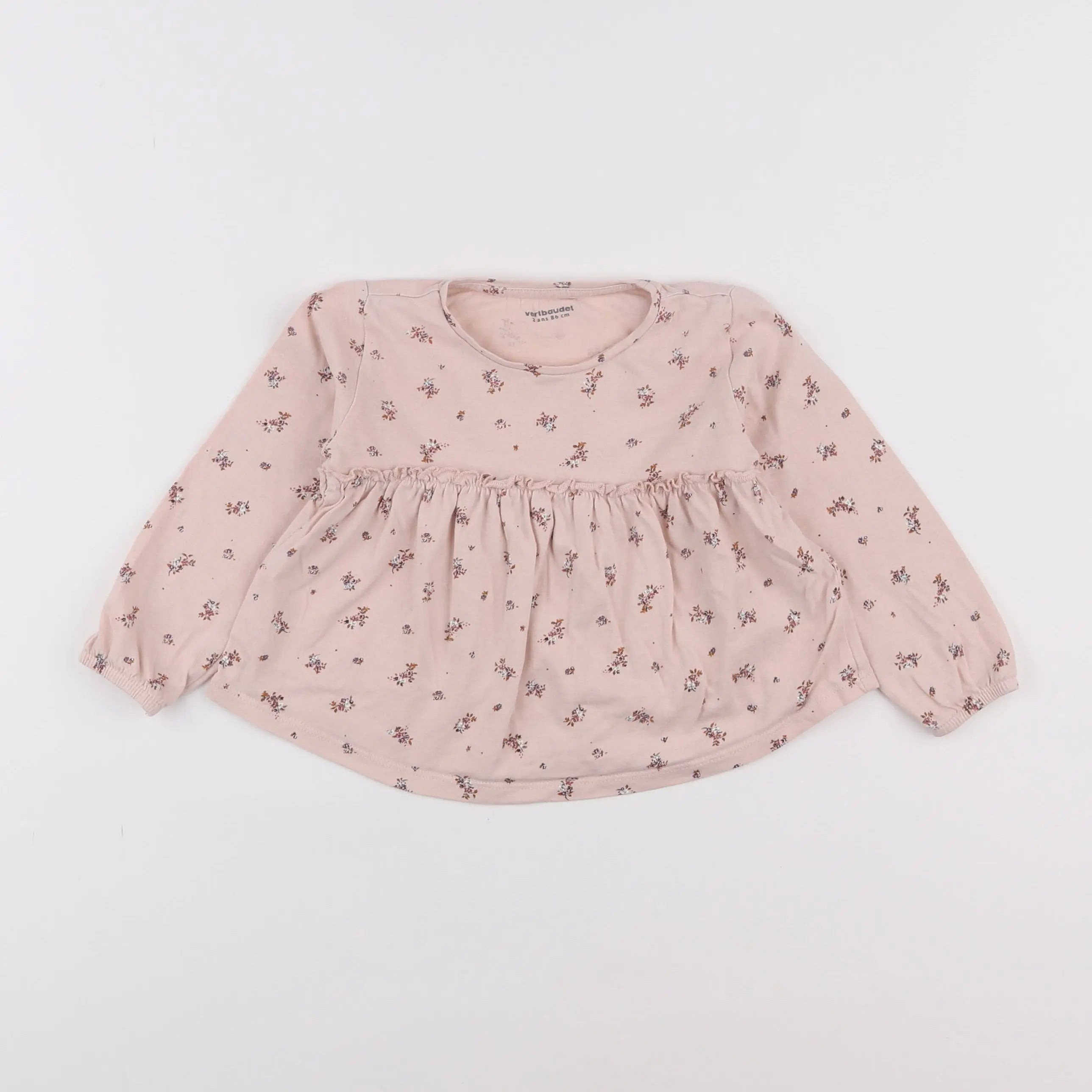 Vertbaudet - tee-shirt rose - 2 ans