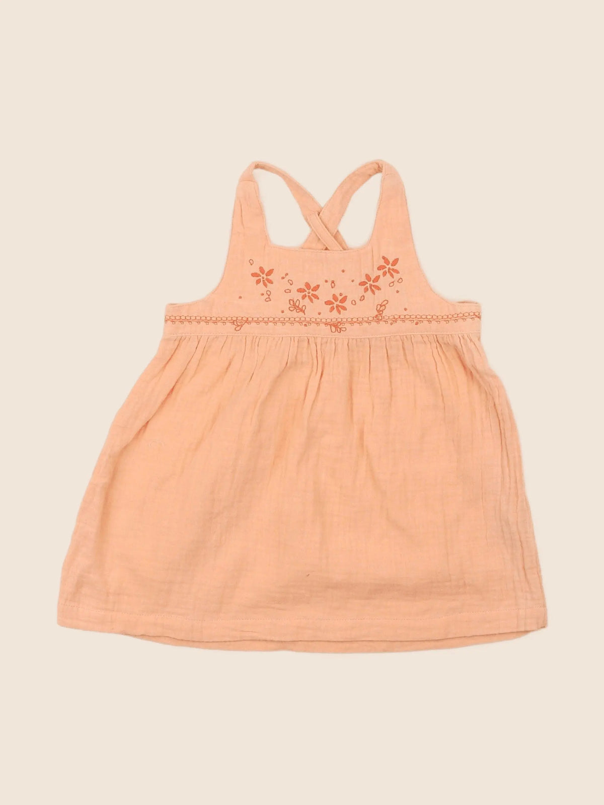 Natalys - robe orange - 12 mois
