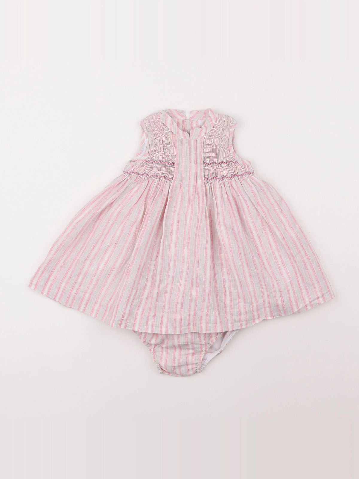 Neck & Neck - robe rose - 6 mois