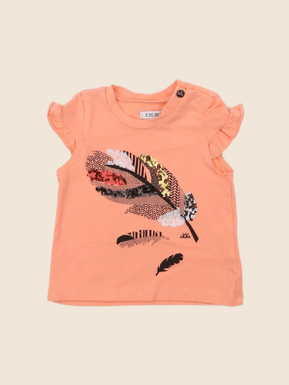 IKKS - tee-shirt orange - 3 mois