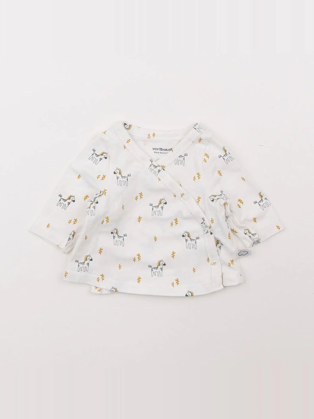 Vertbaudet - tee-shirt blanc - 0 mois