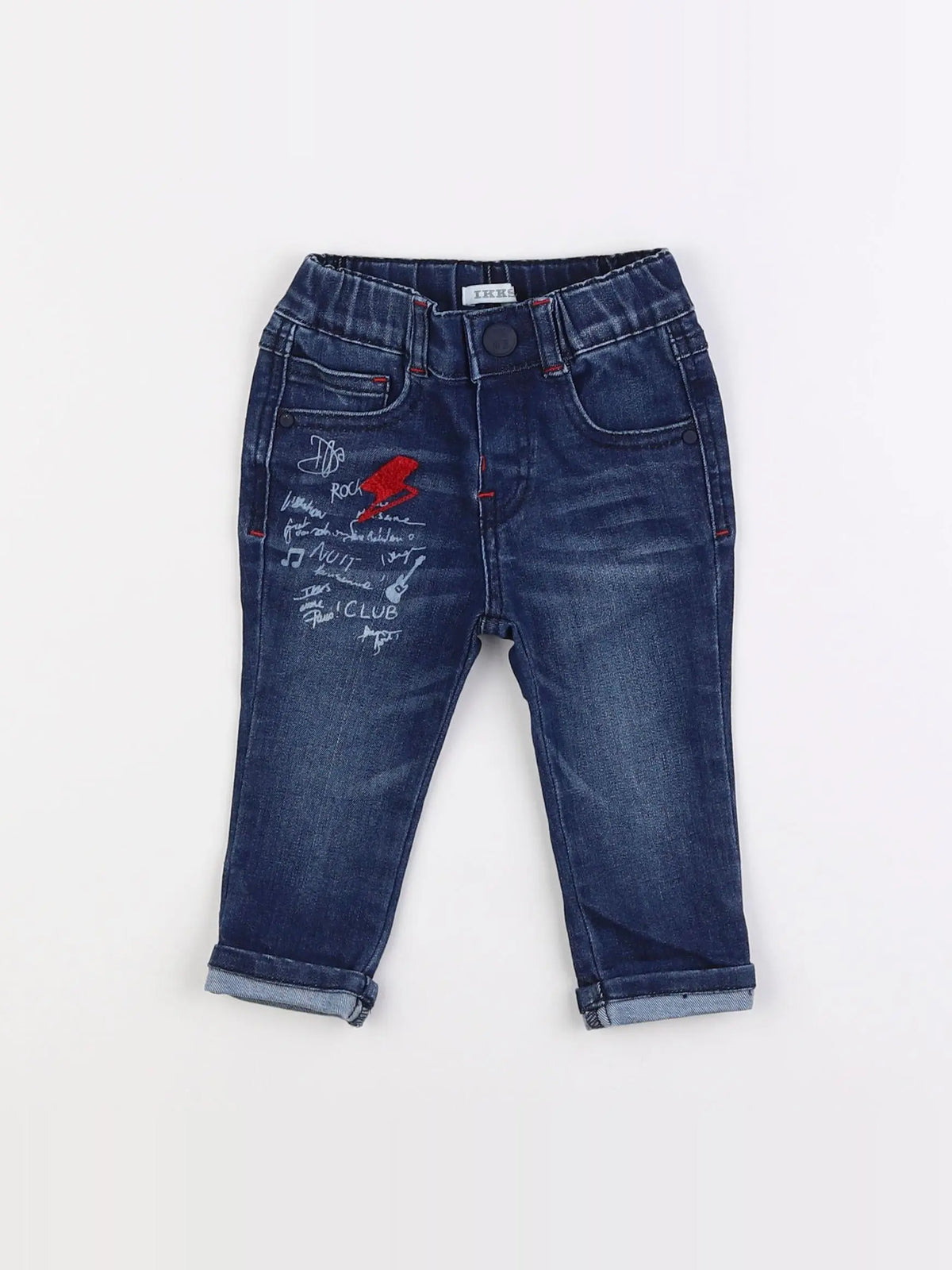 IKKS - jean bleu - 6 mois