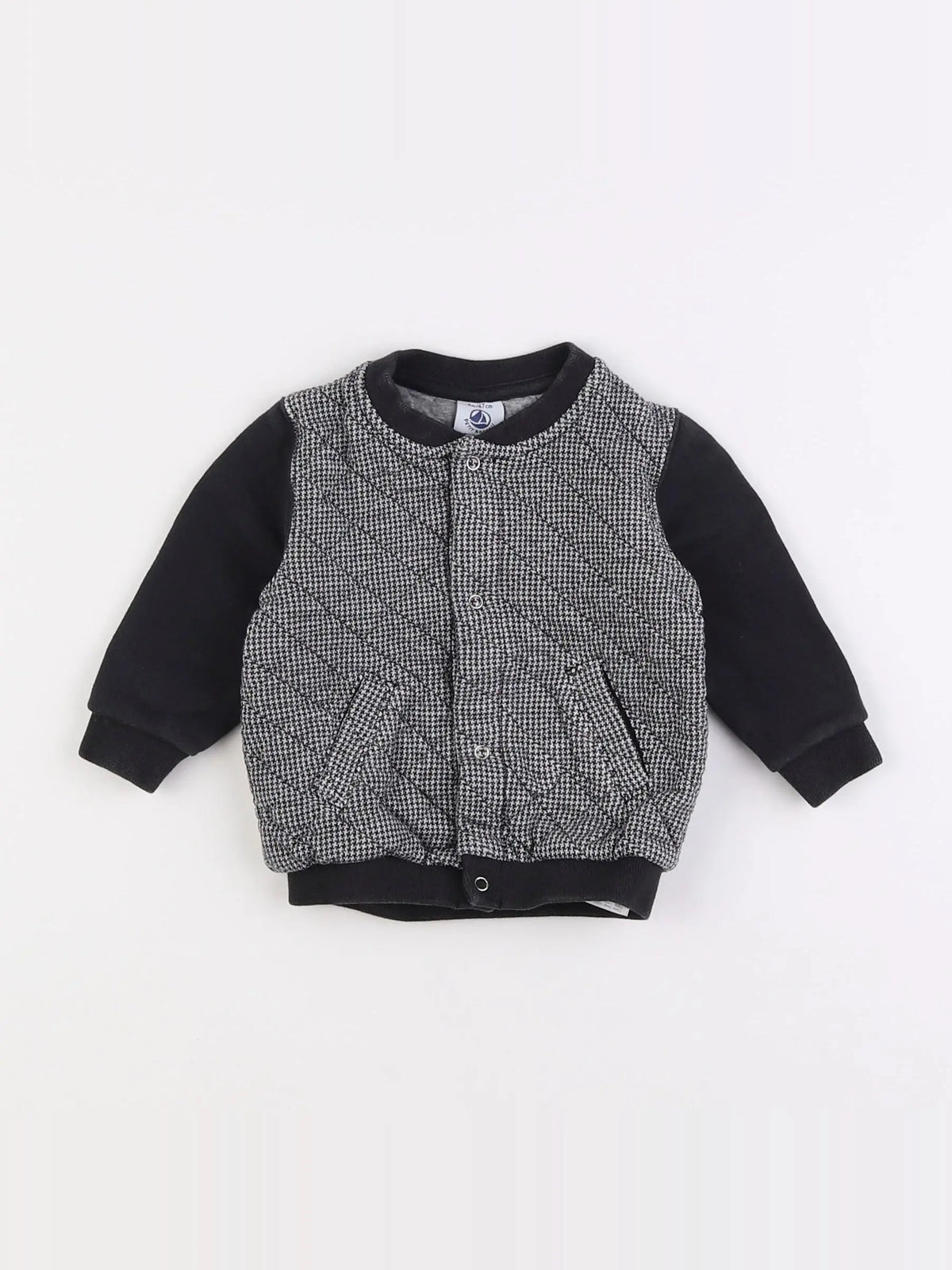 Petit Bateau - sweat gris - 3/6 mois