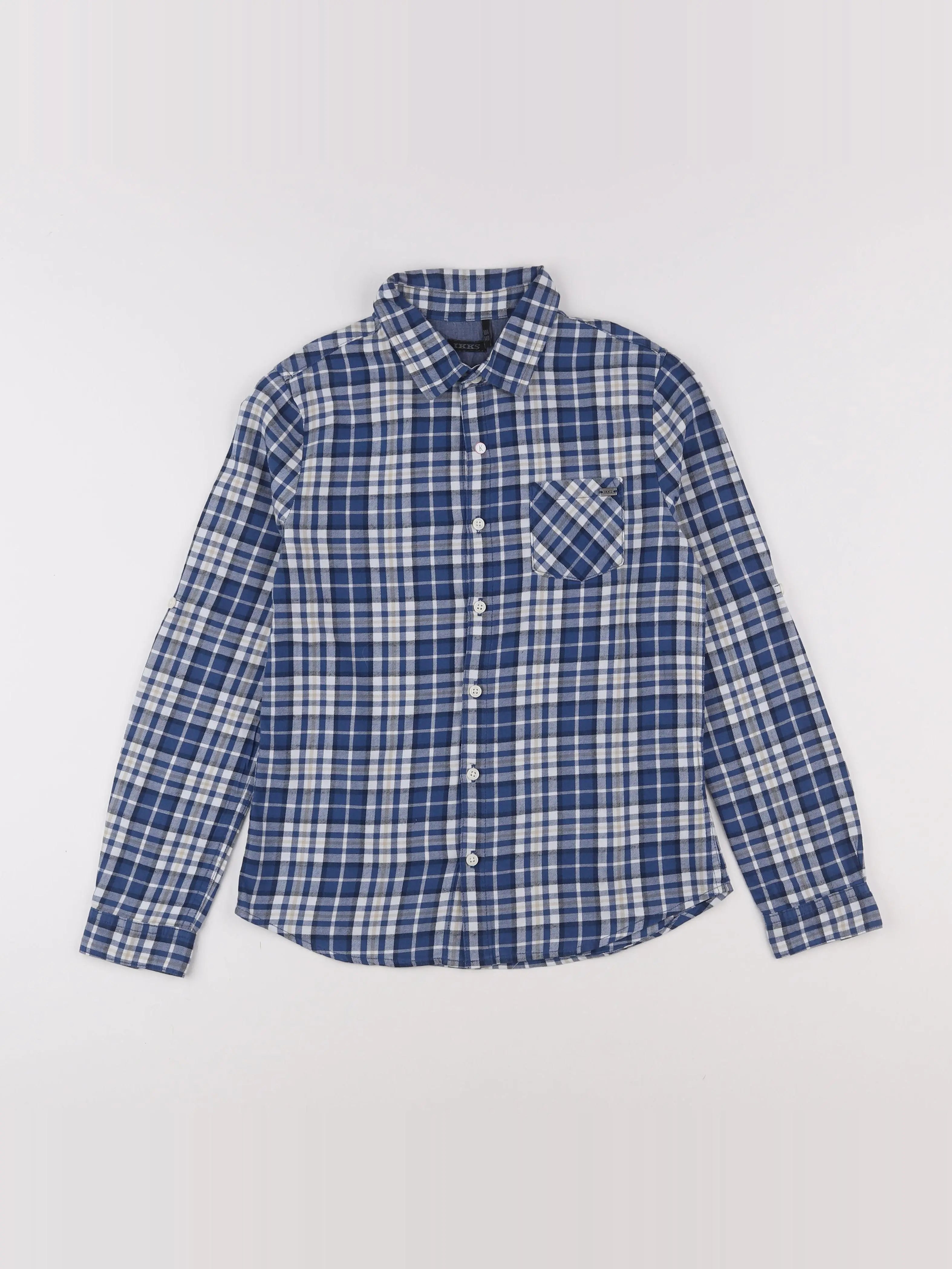IKKS - chemise bleu - 10 ans