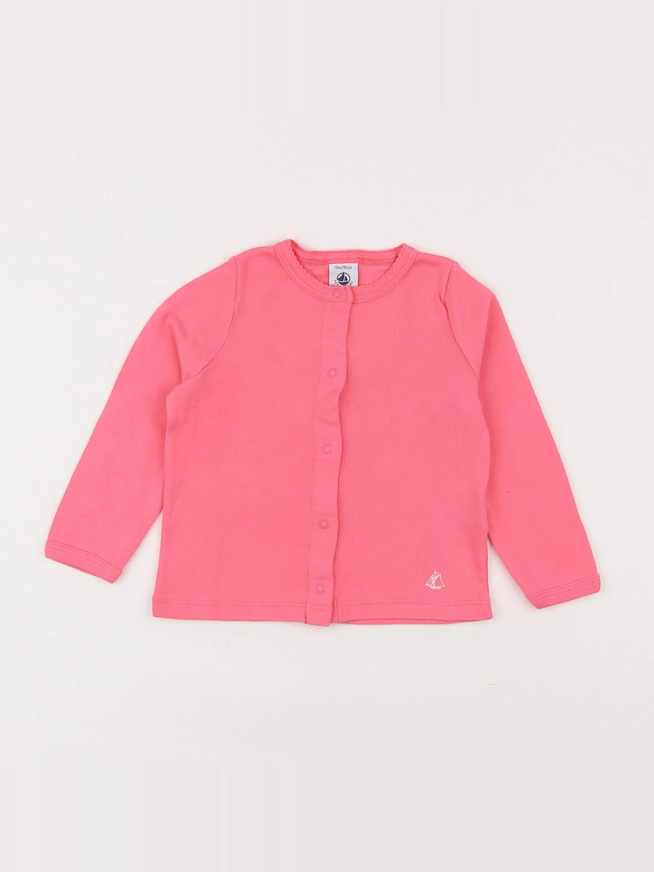 Petit Bateau - tee-shirt rose - 18 mois