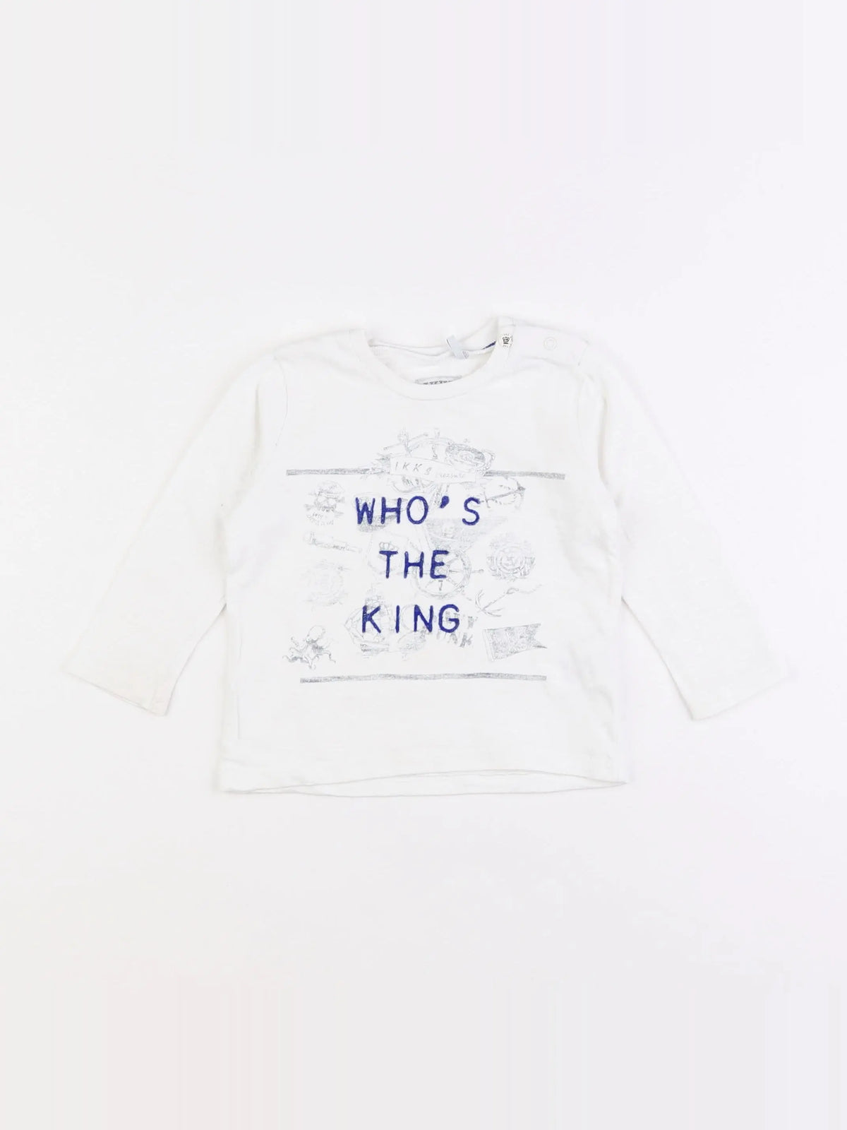 IKKS - tee-shirt blanc - 12 mois