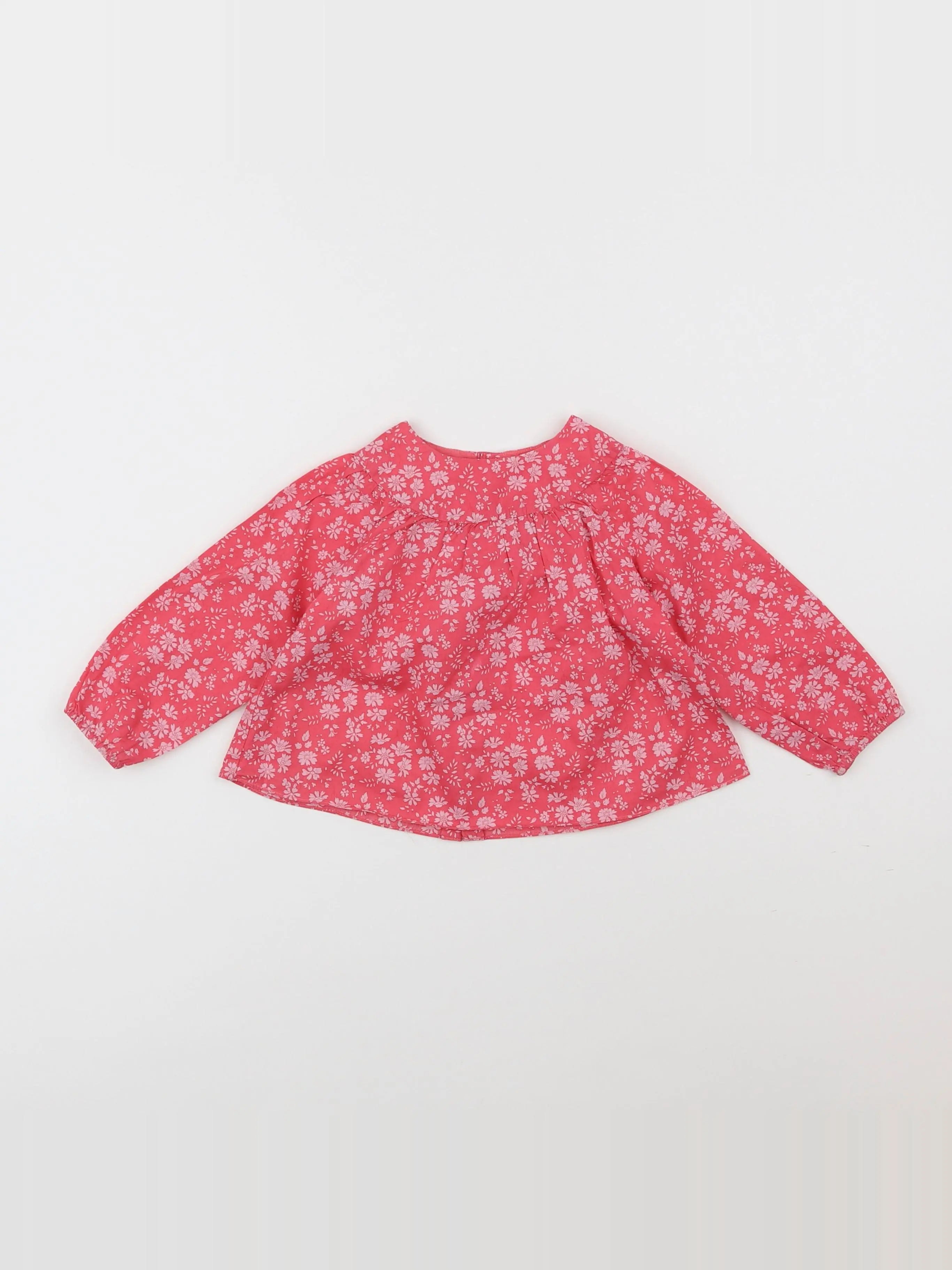 Jacadi - blouse rose - 12 mois