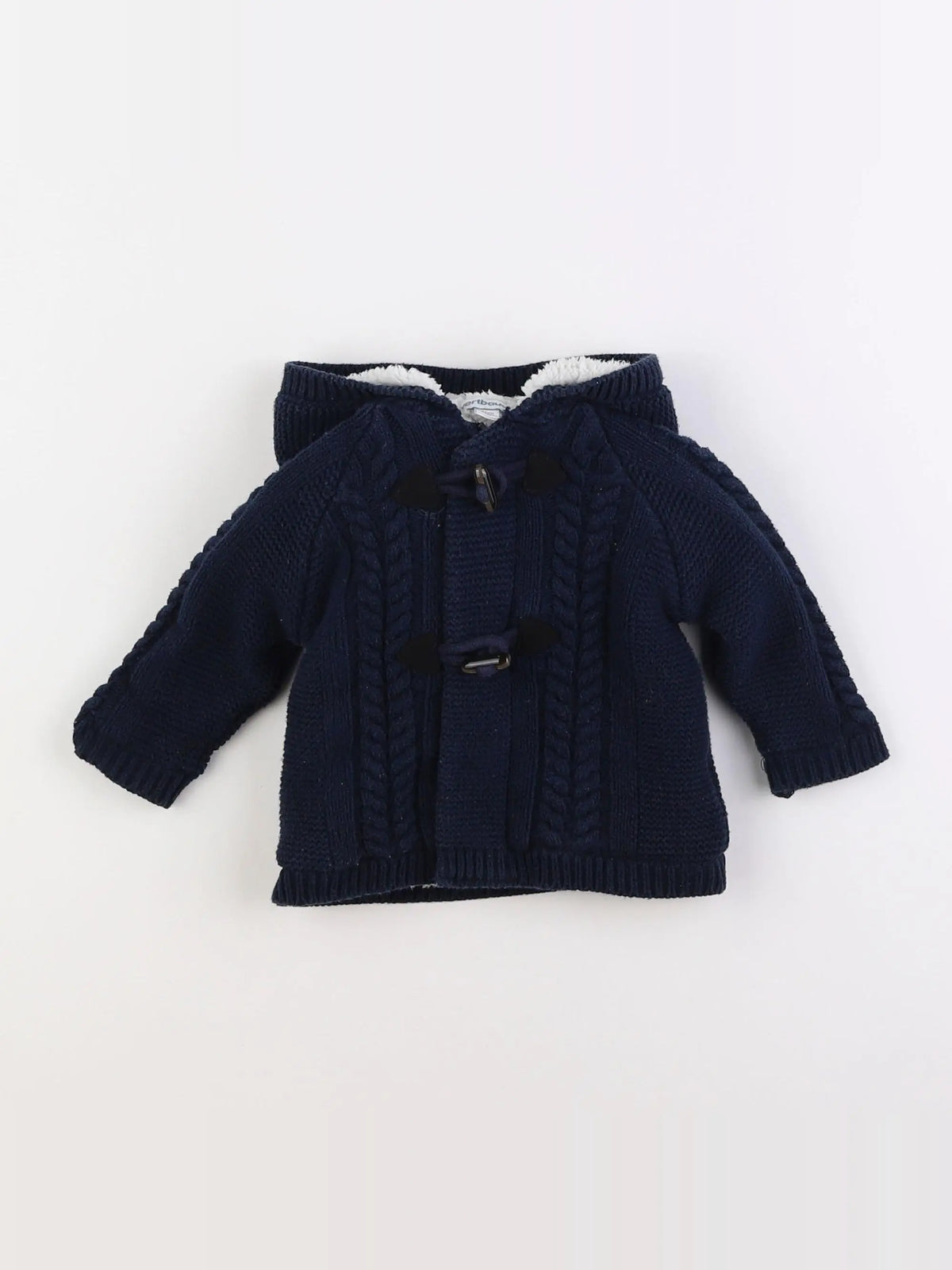 Vertbaudet - gilet bleu - 9 mois