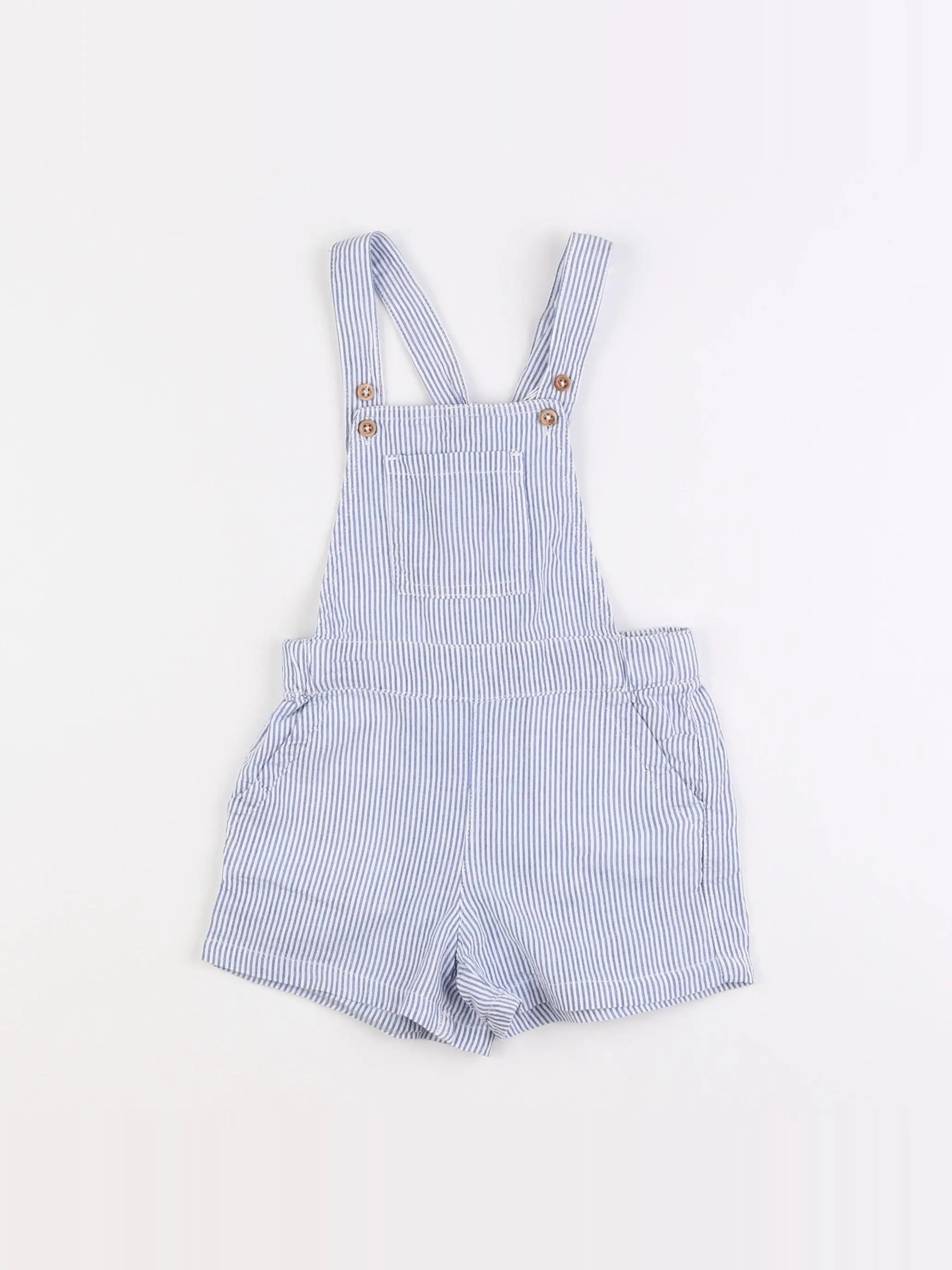 Boutchou - salopette blanc, bleu - 2 ans