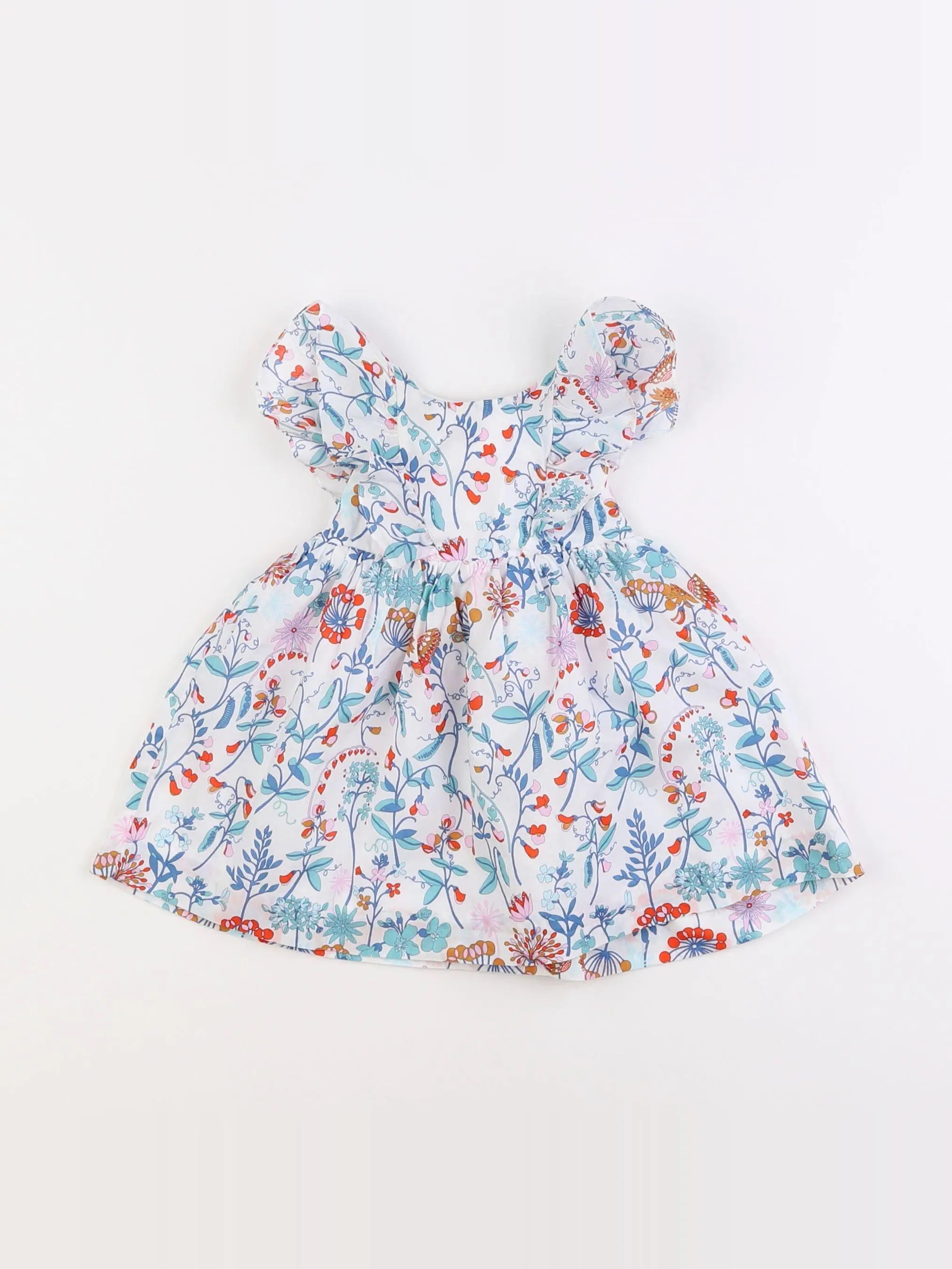 Jacadi - robe liberty multicolore - 6 mois