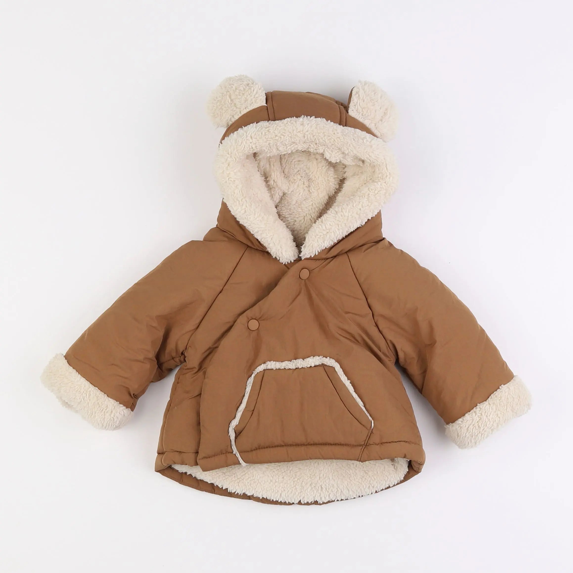 Vertbaudet - burnou beige - 3 mois