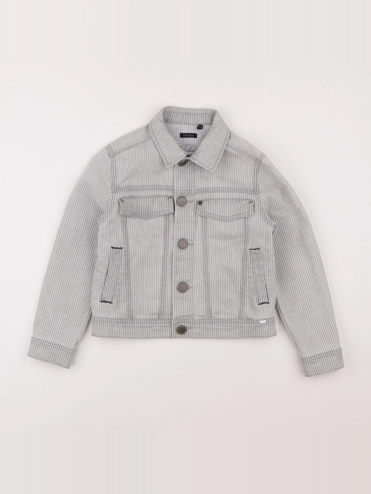 IKKS - veste imprimé au dos gris - 8 ans