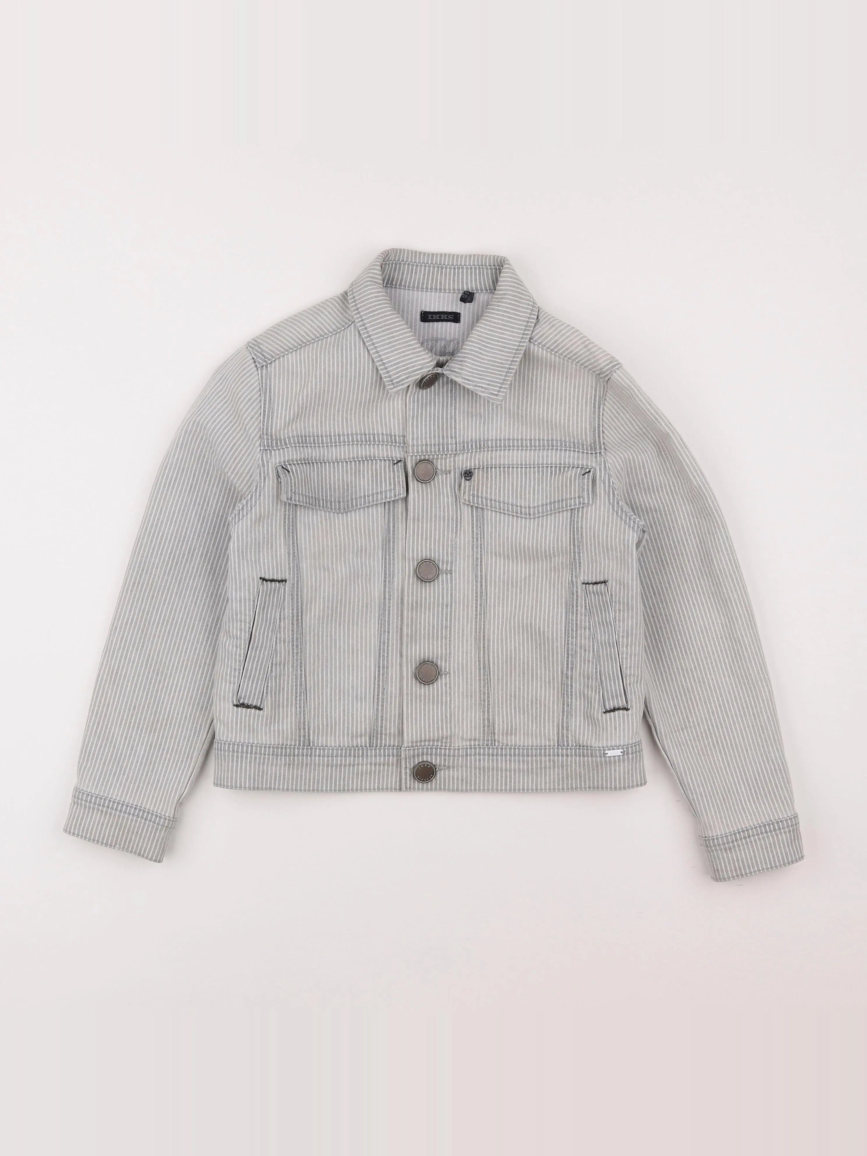 IKKS - veste imprimé au dos gris - 8 ans