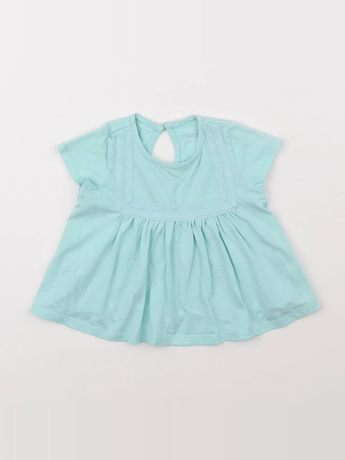Natalys - tee-shirt bleu - 12 mois