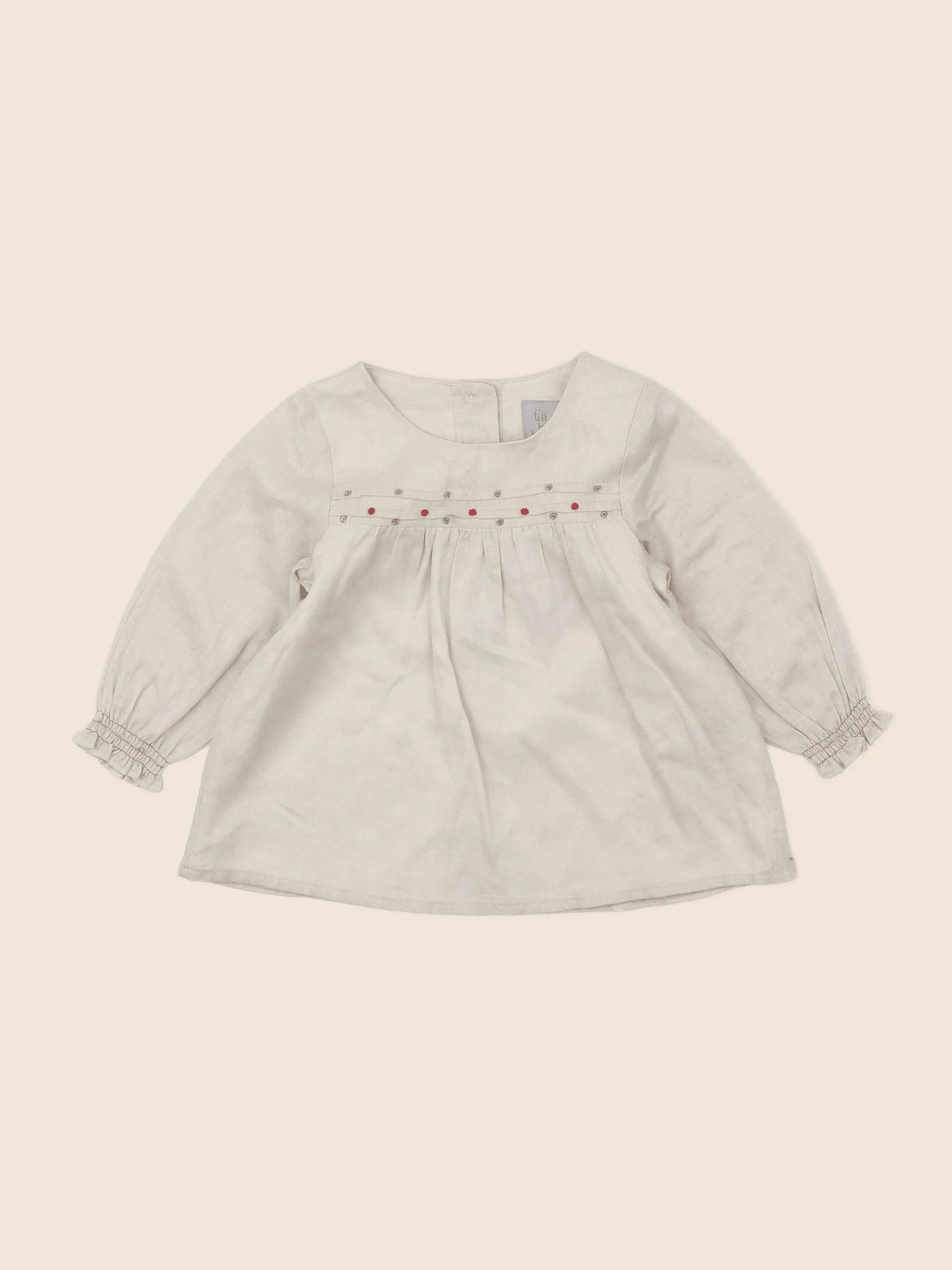 Tia Aina - robe beige - 3 mois