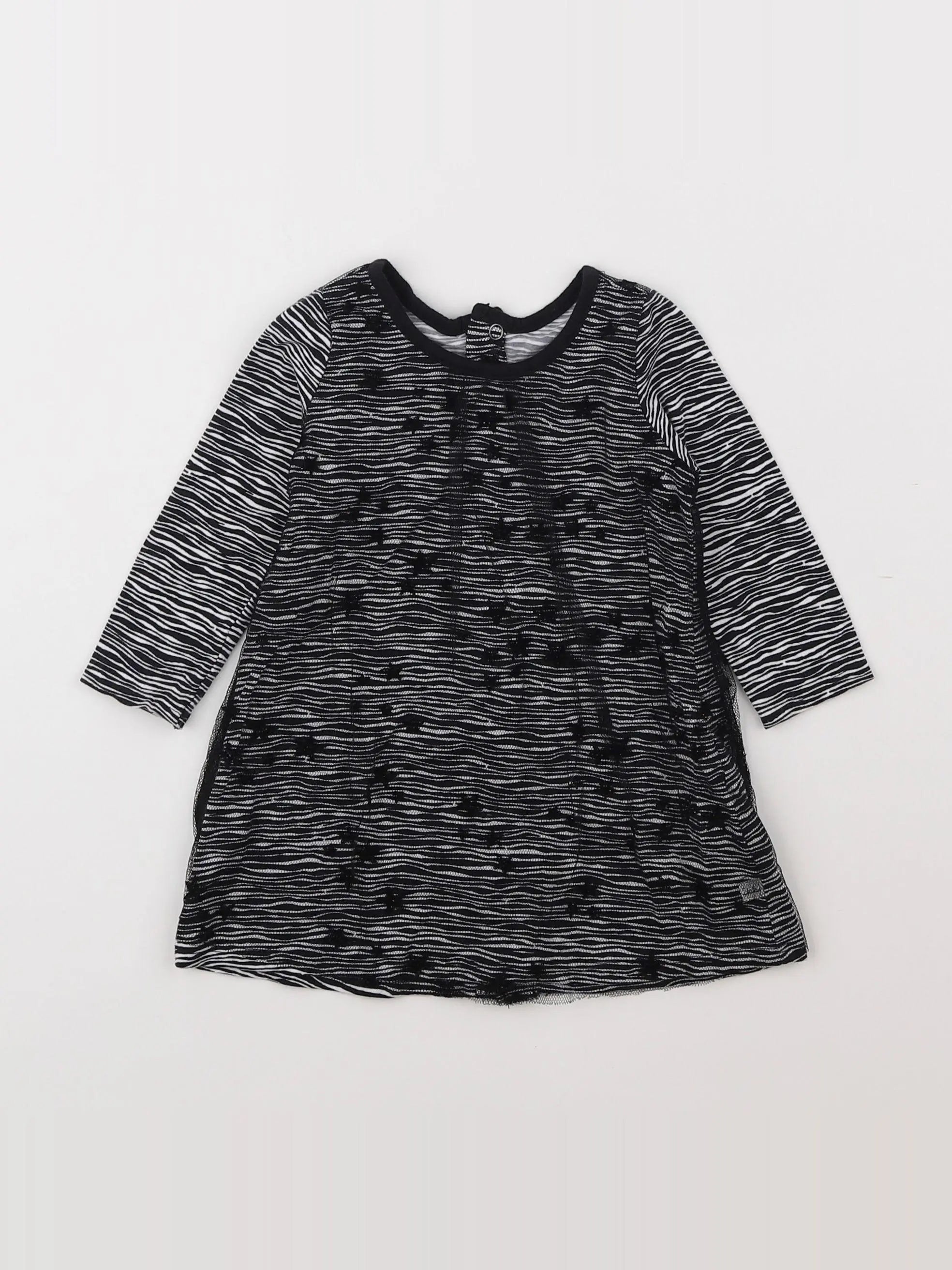 IKKS - robe noir - 12 mois