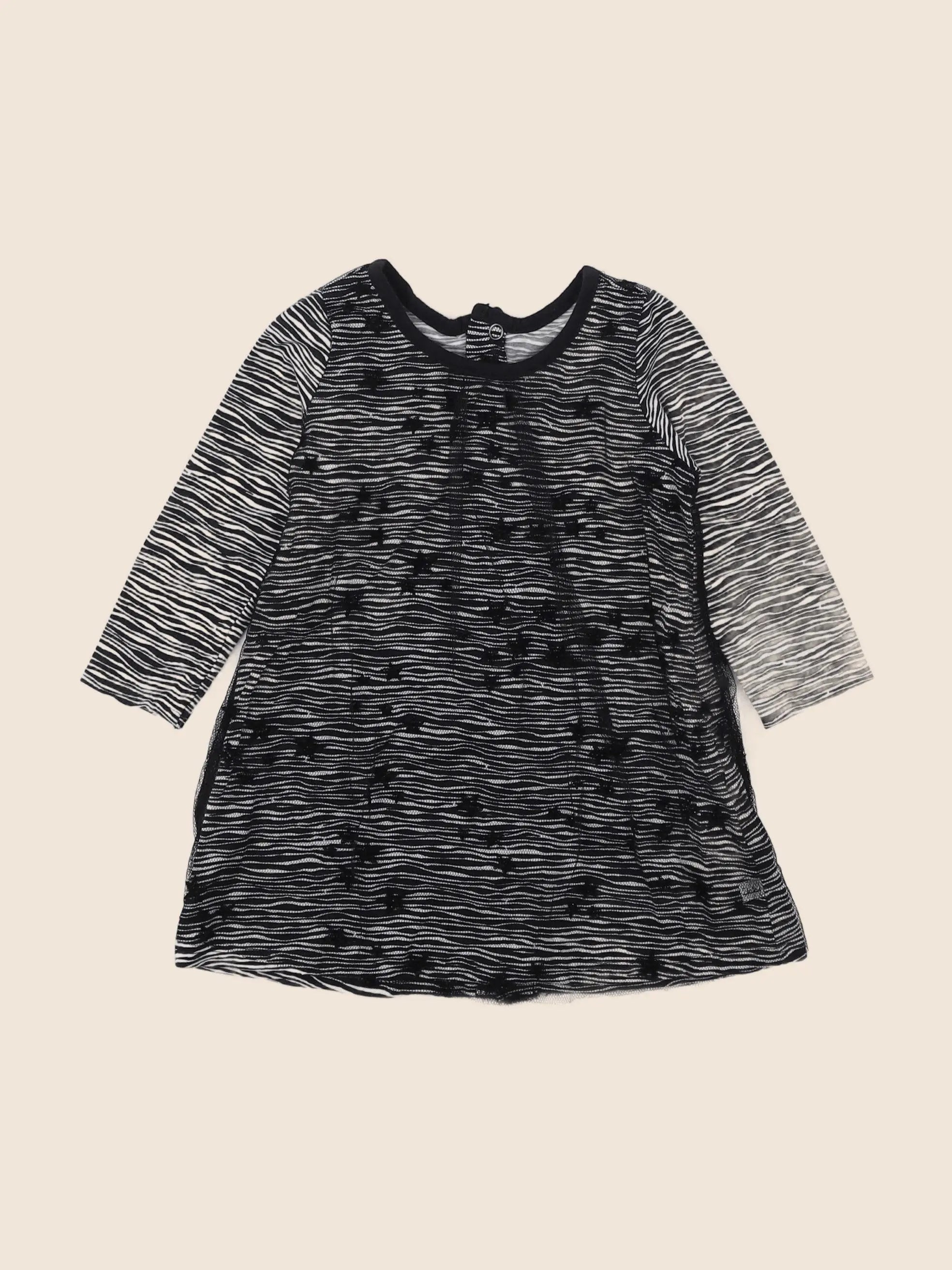 IKKS - robe noir - 6 mois