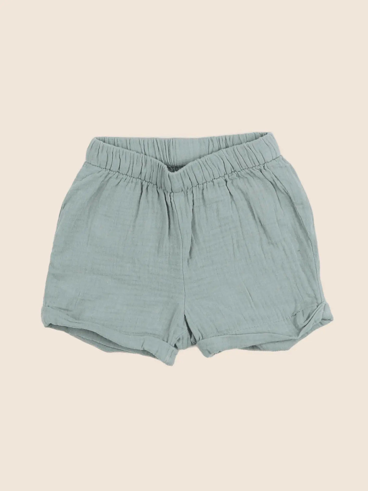 H&M - short vert - 6 mois