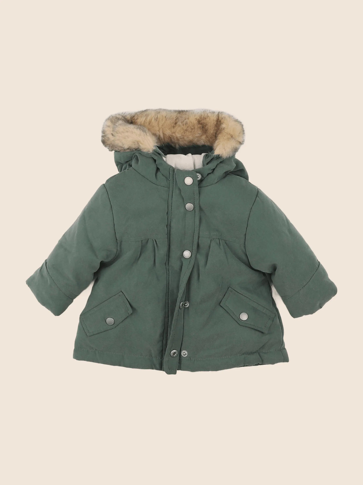 Vertbaudet - parka vert - 3 mois