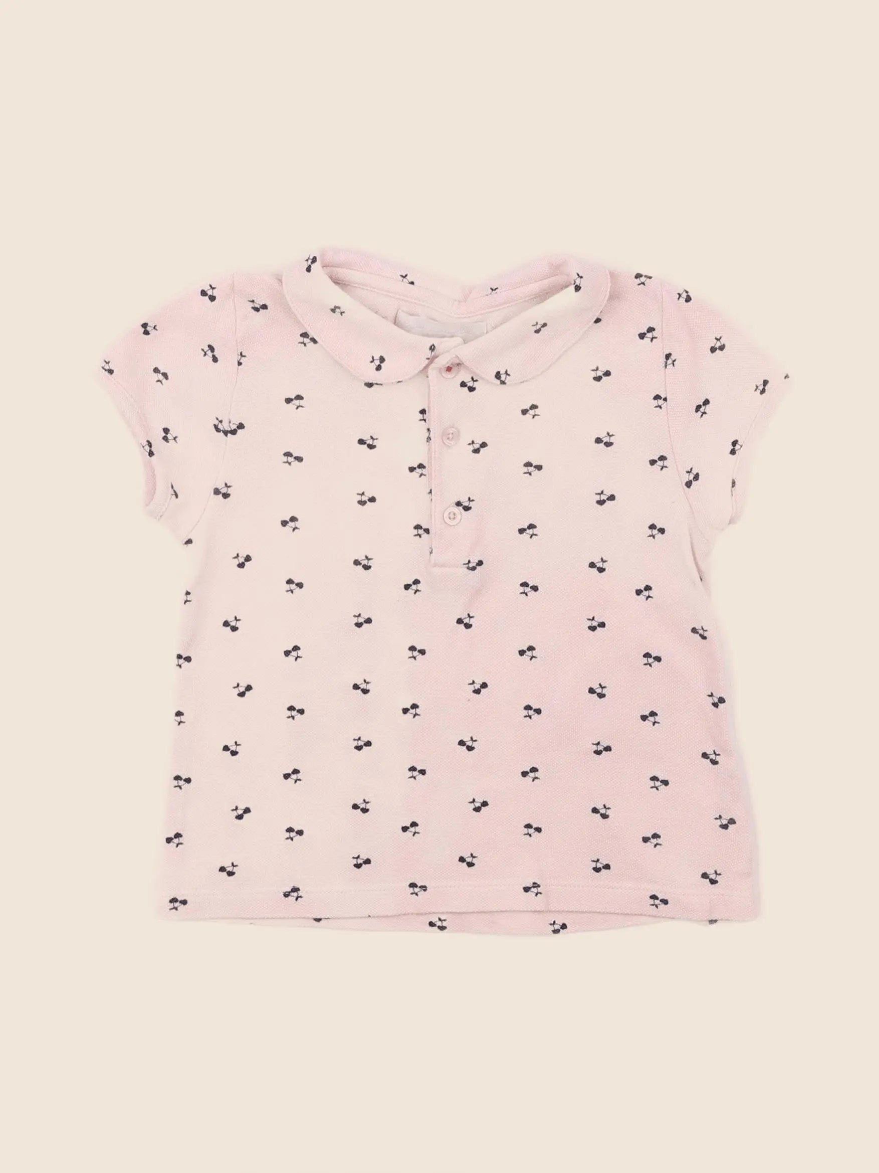 Cadet Rousselle - tee-shirt rose - 12 mois