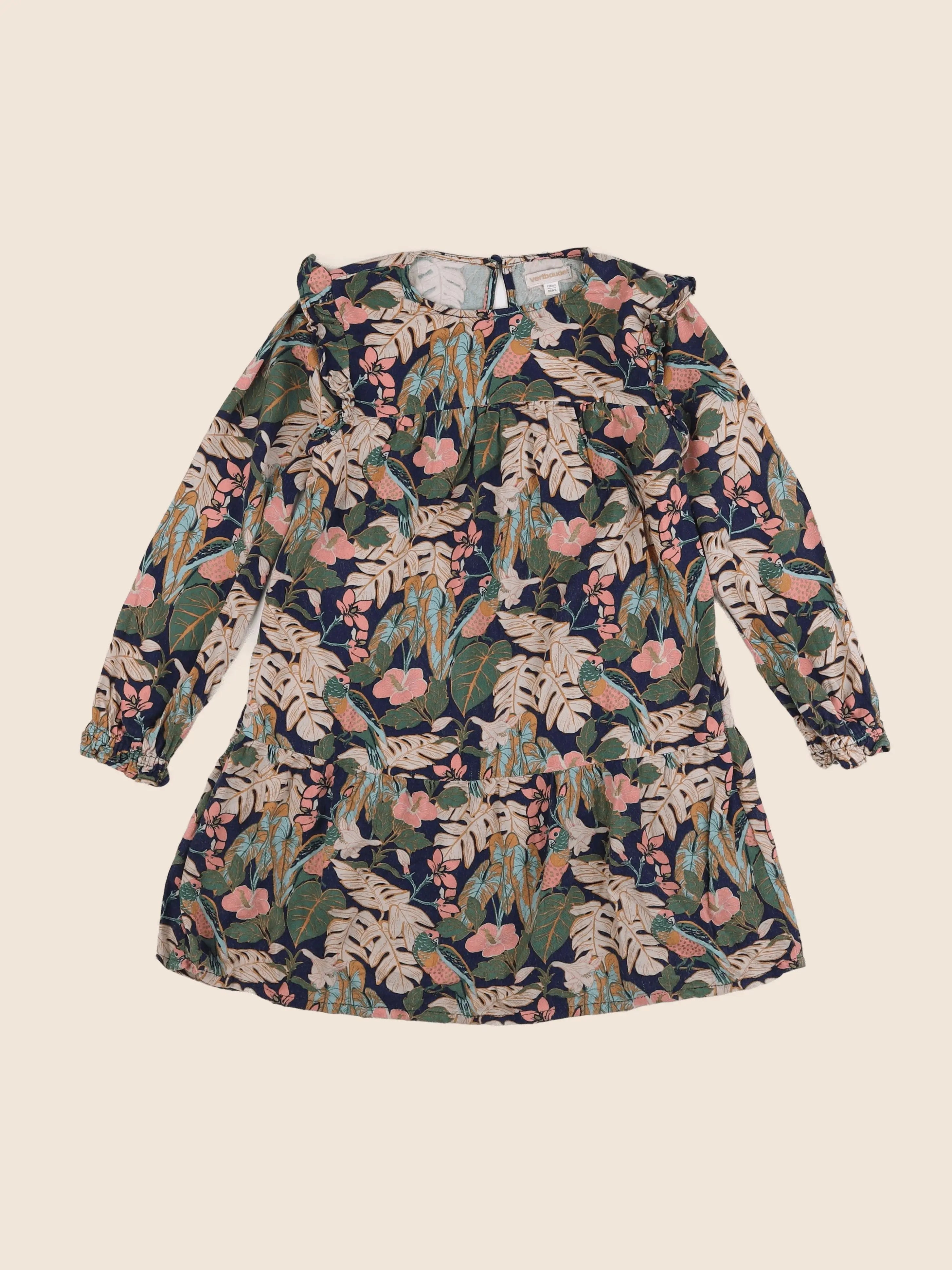 Vertbaudet - robe multicolore - 8 ans