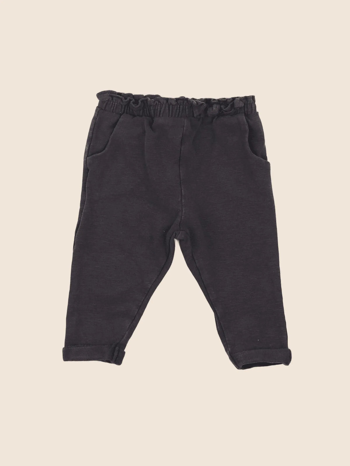 Zara - pantalon gris - 6/9 mois