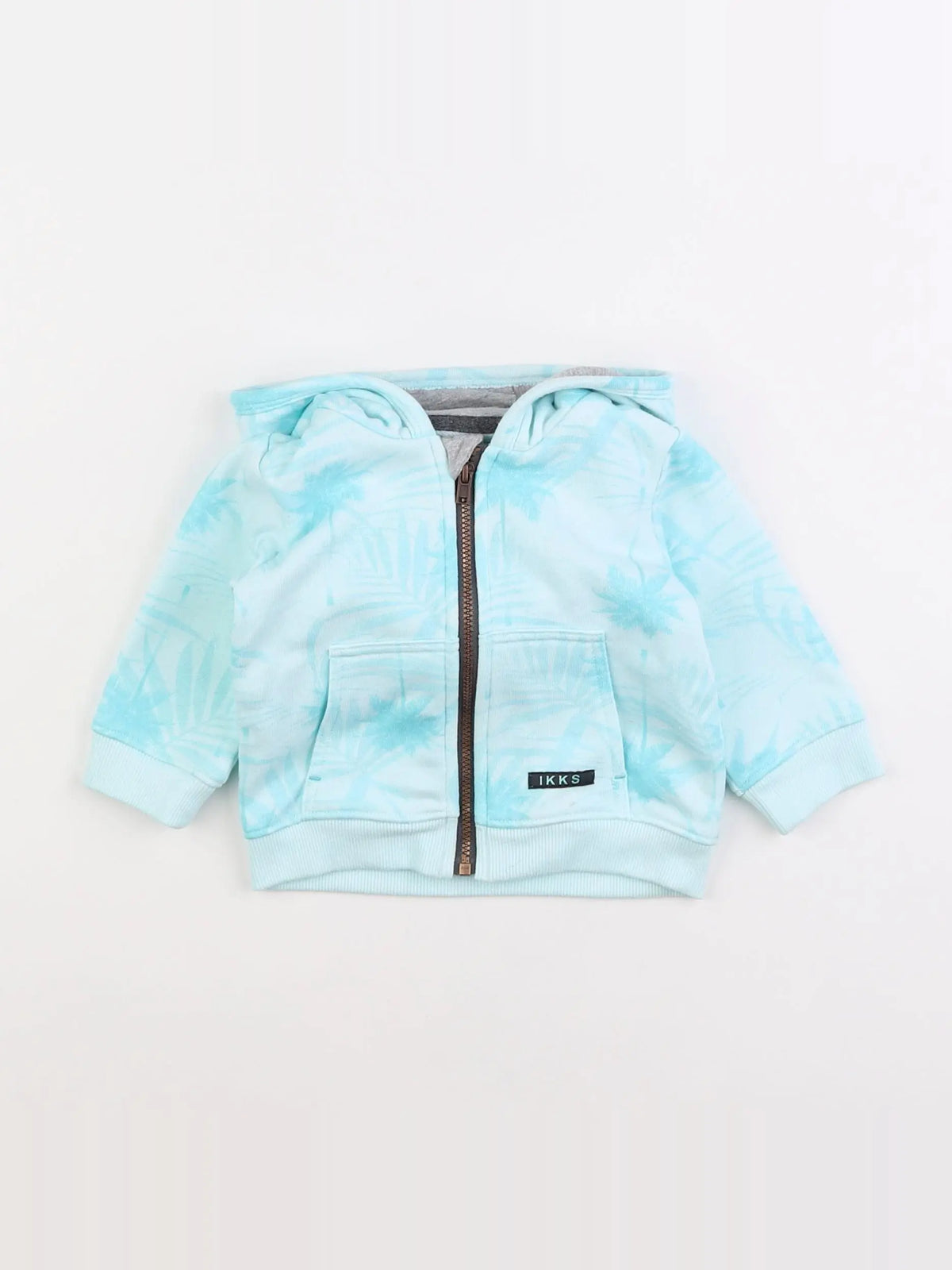 IKKS - sweat bleu - 6 mois