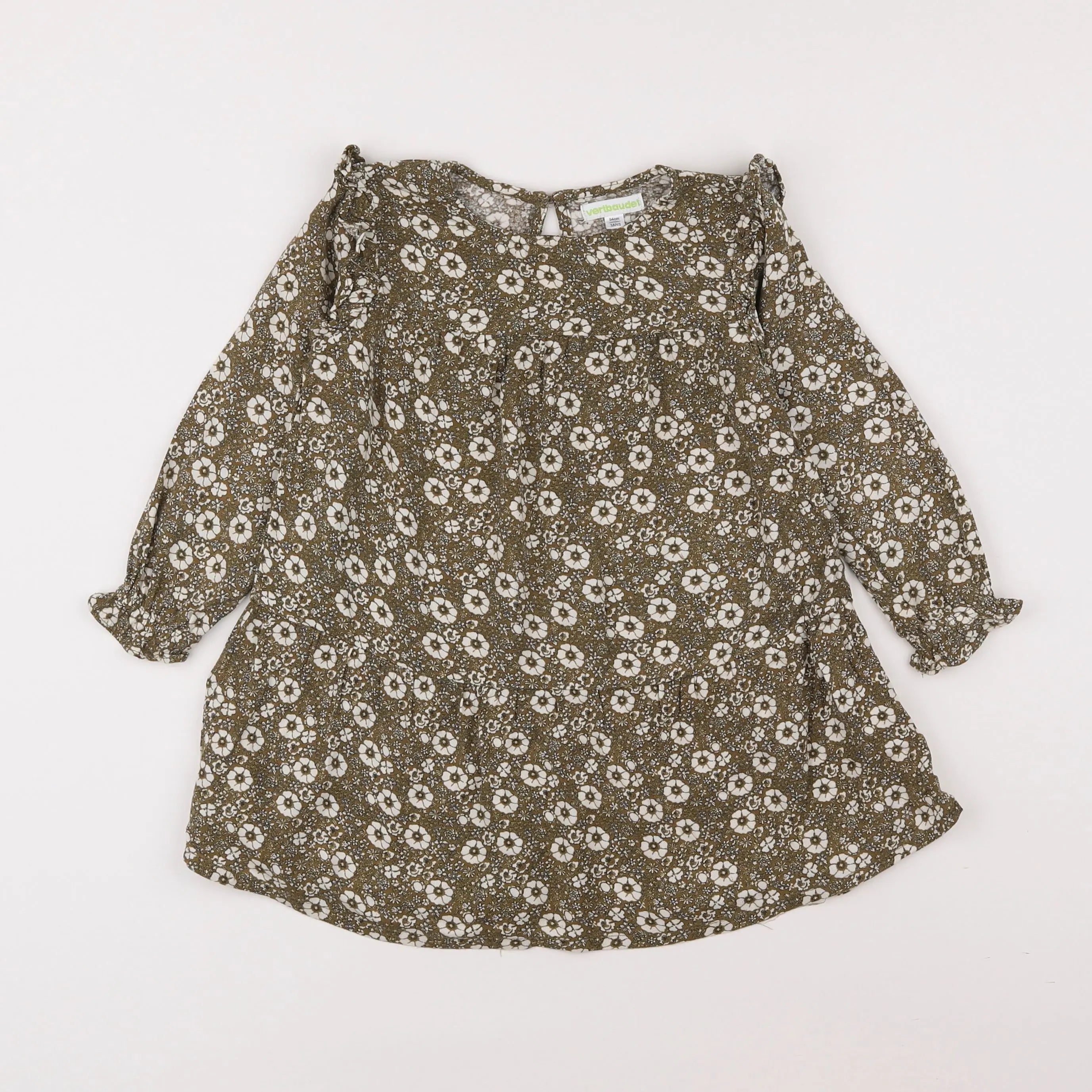 Vertbaudet - robe vert - 3 ans