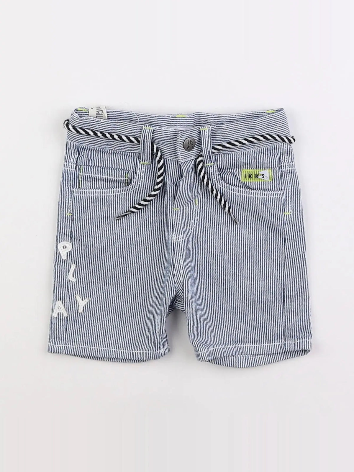 IKKS - short bleu - 6 mois