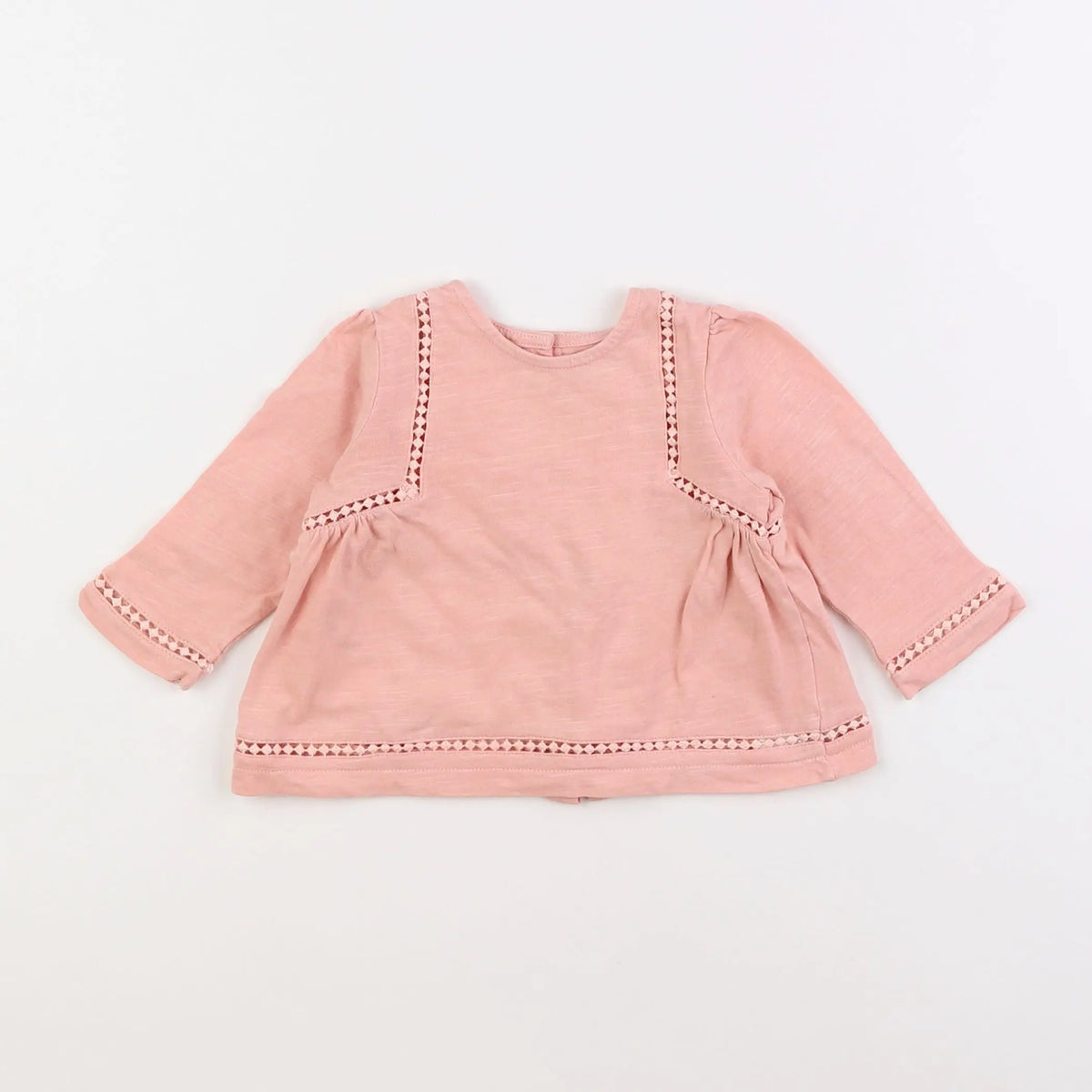 Vertbaudet - tee-shirt rose - 6 mois