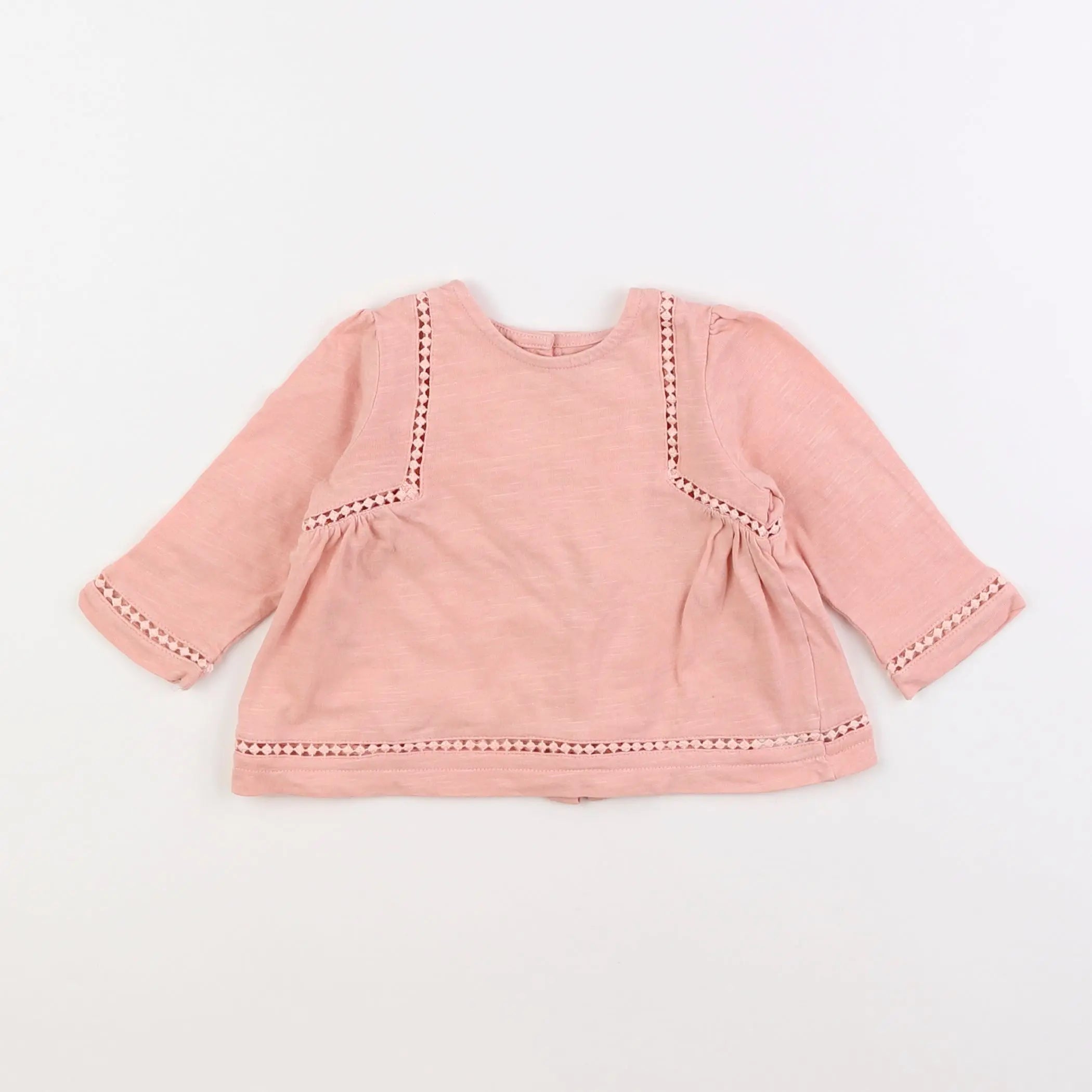 Vertbaudet - tee-shirt rose - 6 mois