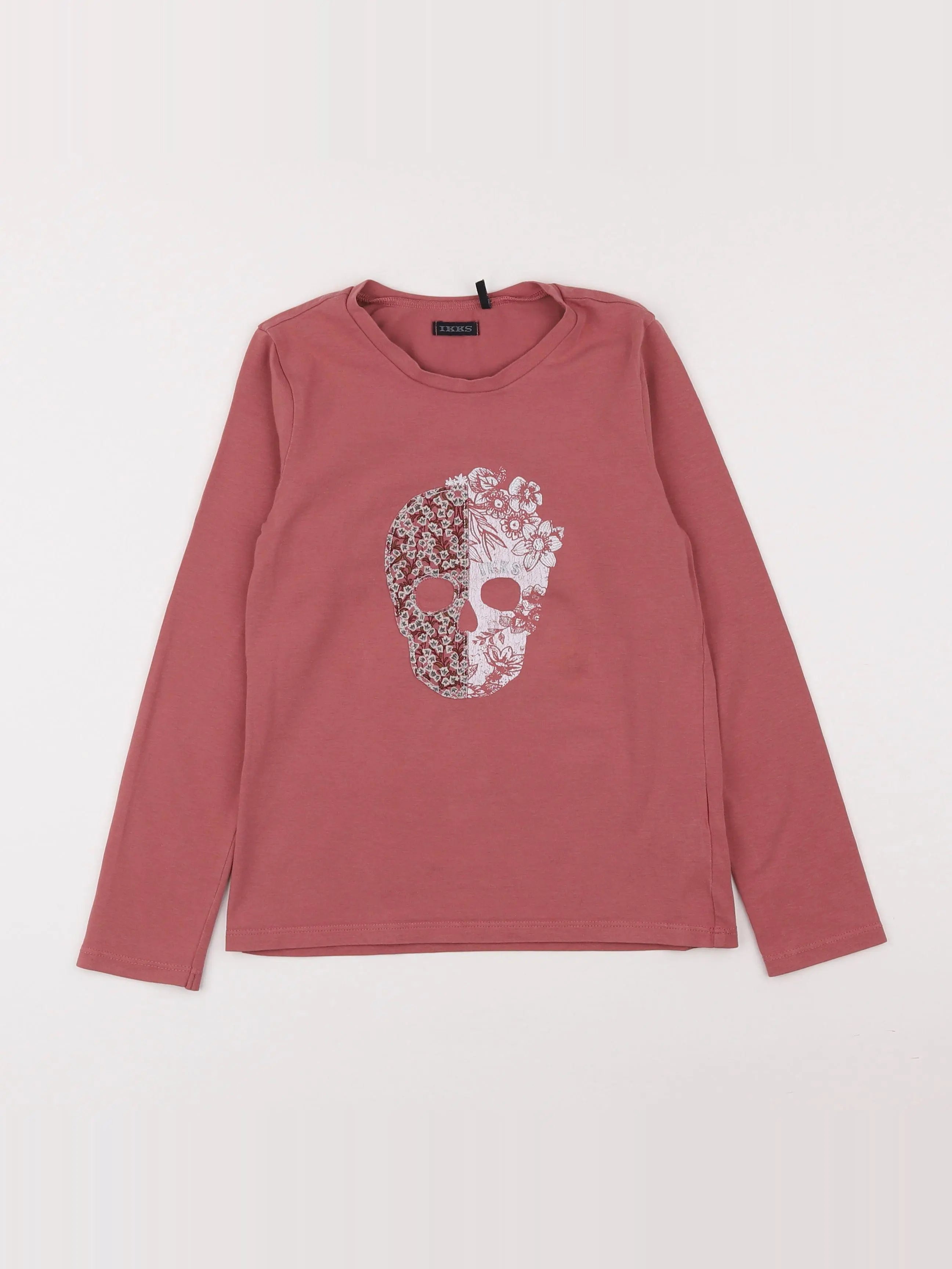 IKKS - tee-shirt rose - 8 ans