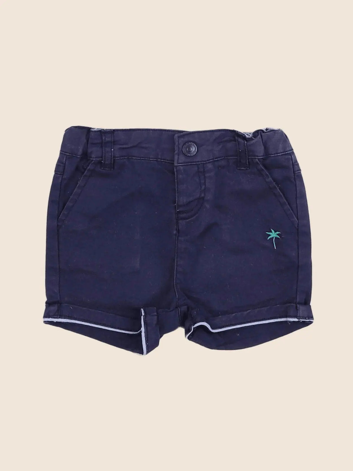 Cadet Rousselle - short bleu - 6 mois