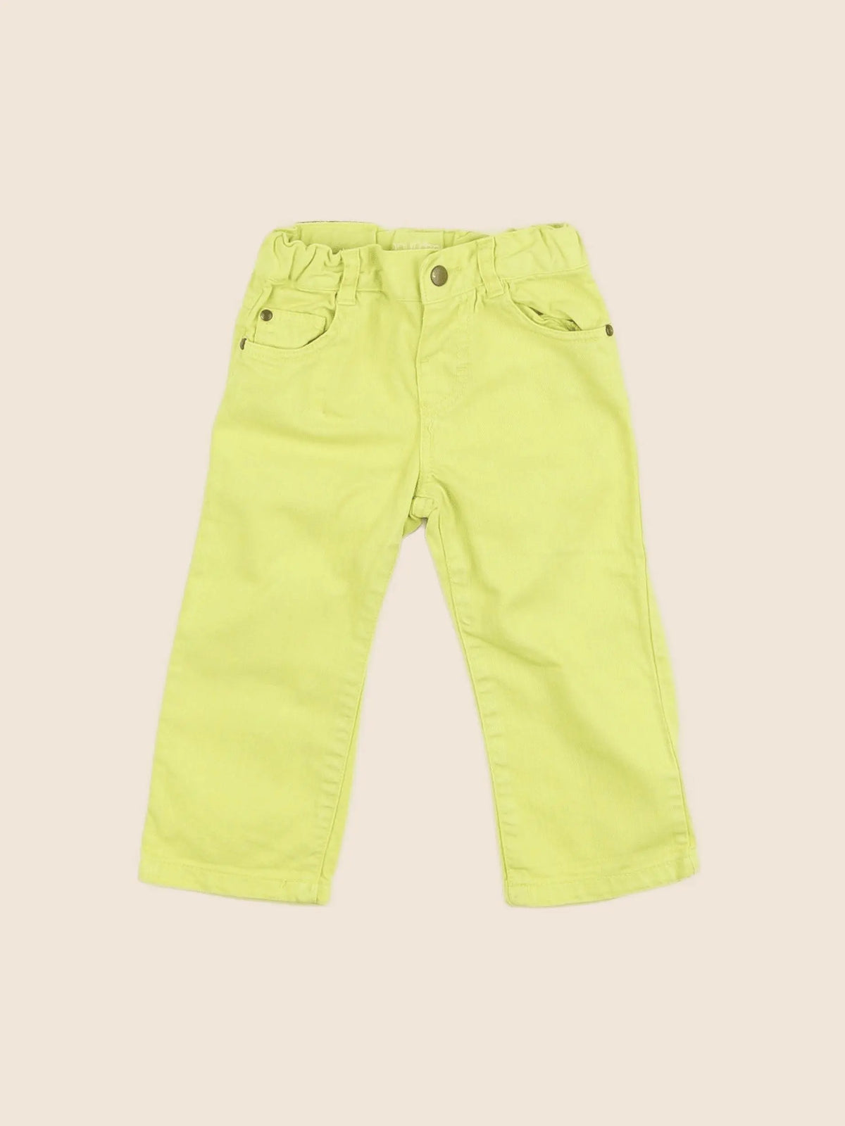Boutchou - pantalon jaune - 12 mois