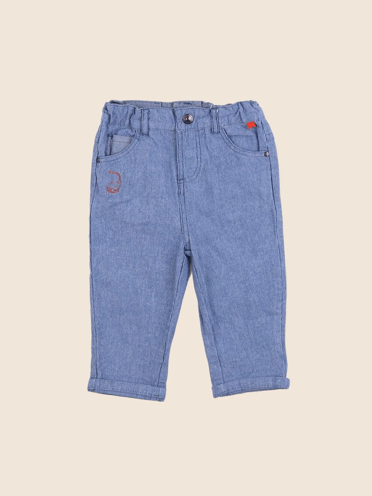 Cadet Rousselle - pantalon bleu - 12 mois